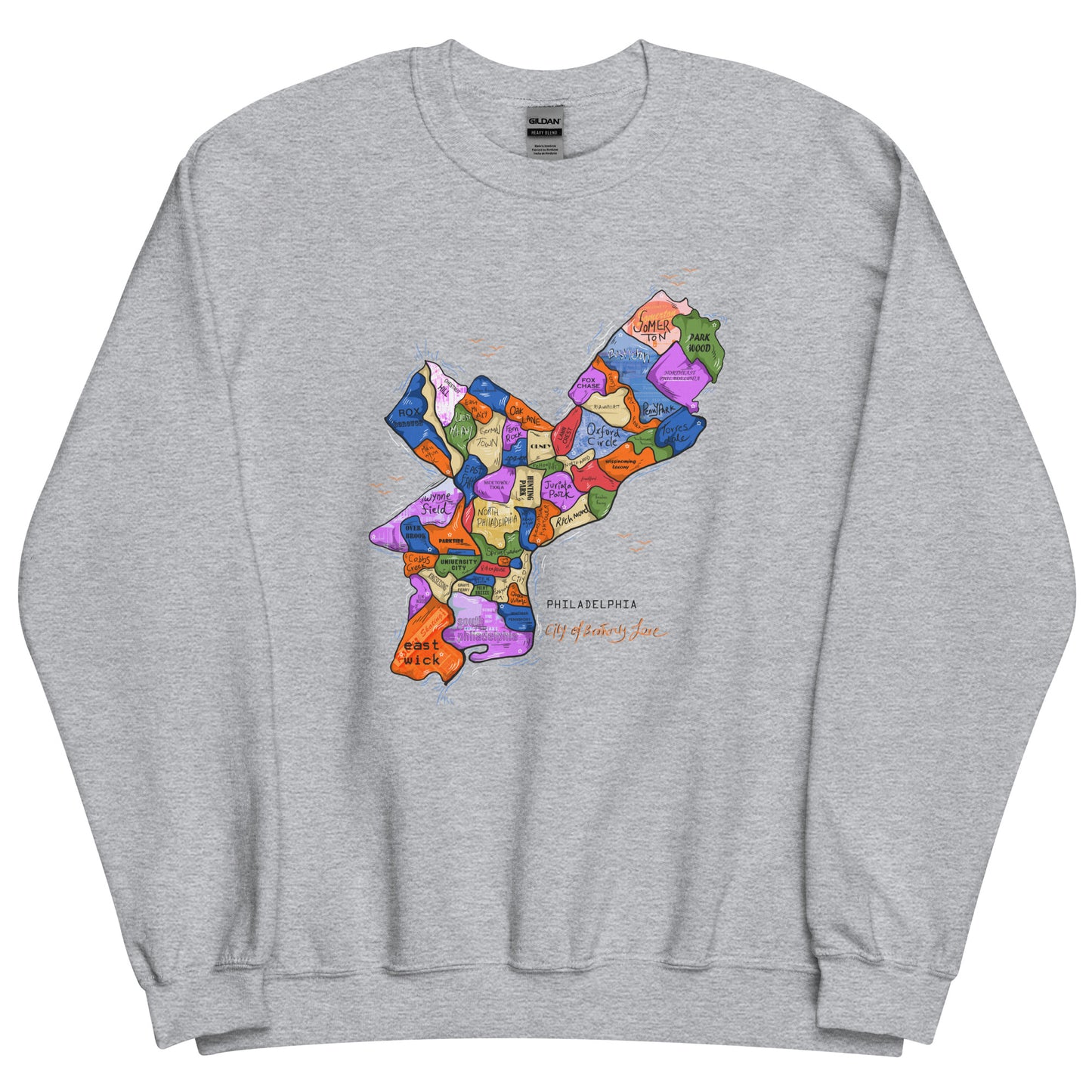 Philly Map Crewneck (unisex)