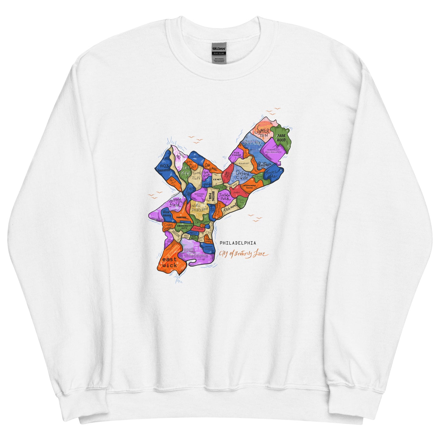 Philly Map Crewneck (unisex)