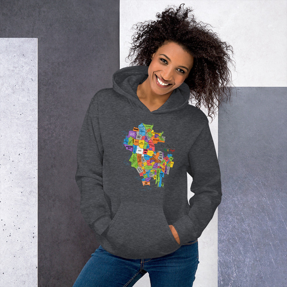 Los Angeles Map Hoodie (unisex)