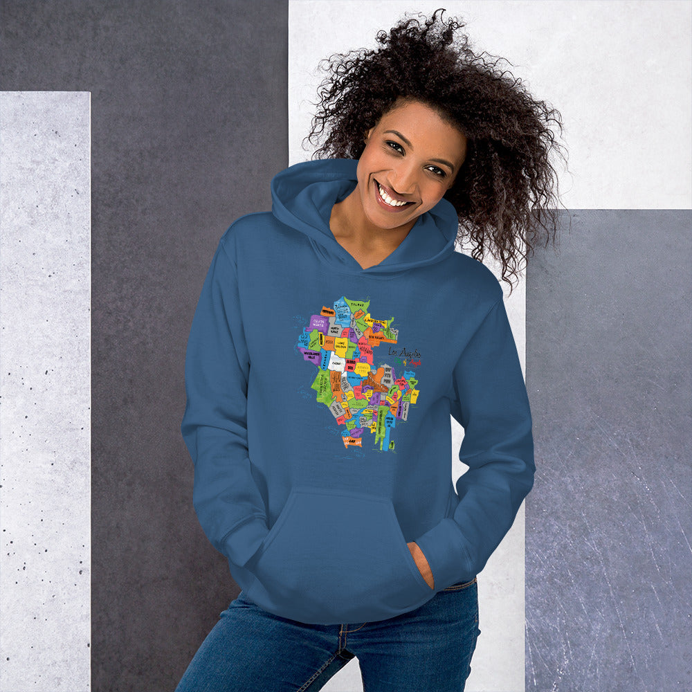 Los Angeles Map Hoodie (unisex)