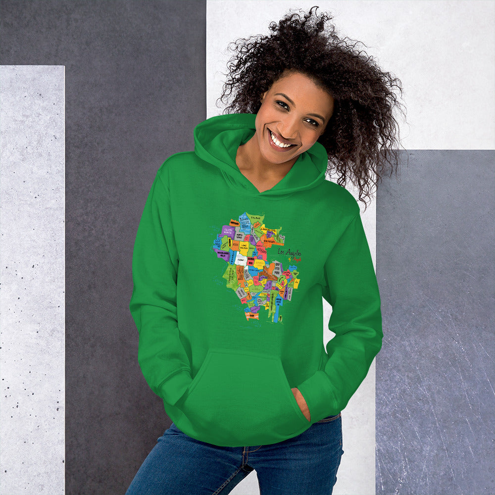 Los Angeles Map Hoodie (unisex)