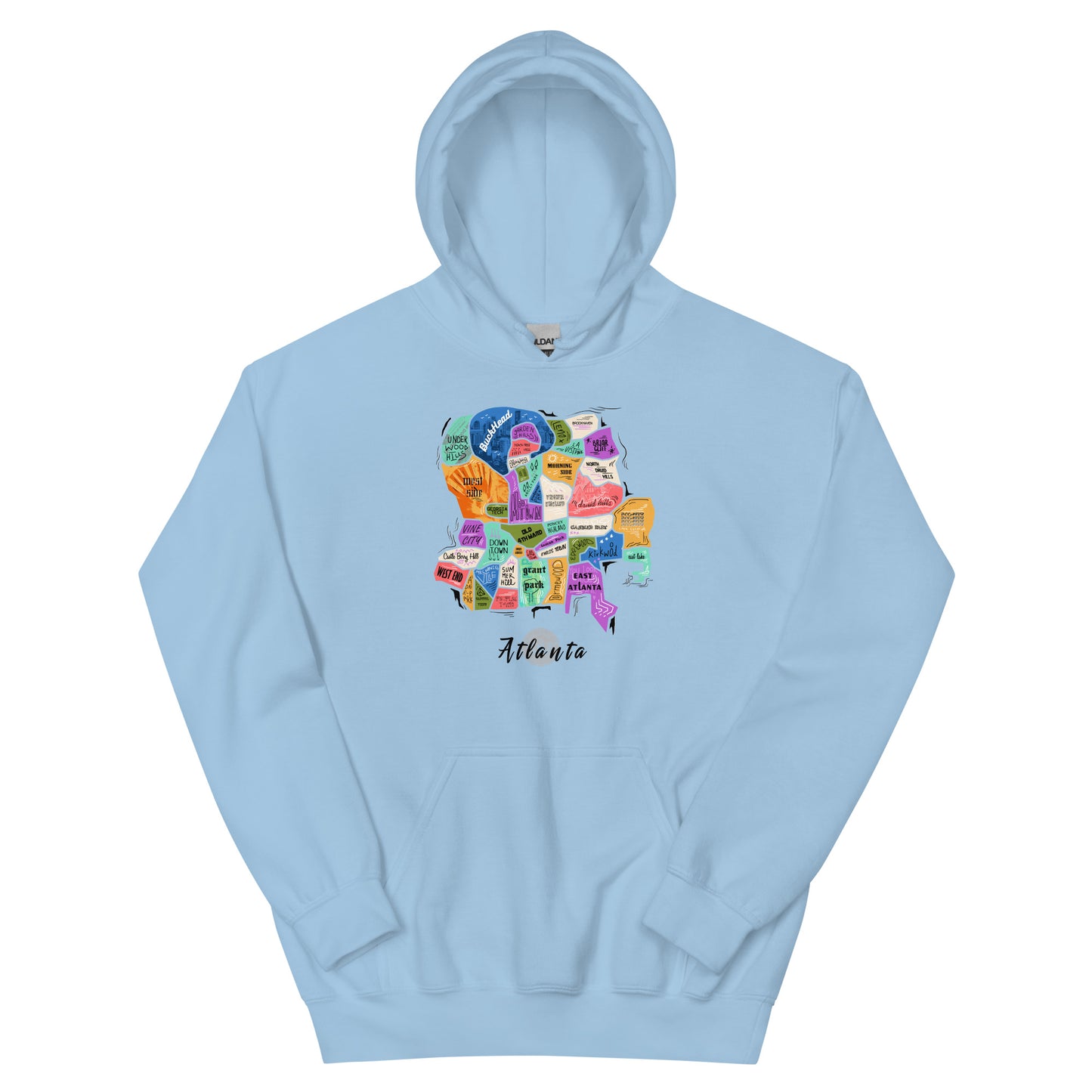 ATL map Hoodie (unisex)
