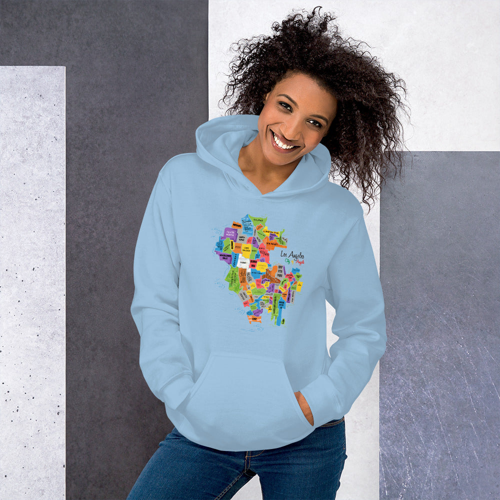 Los Angeles Map Hoodie (unisex)