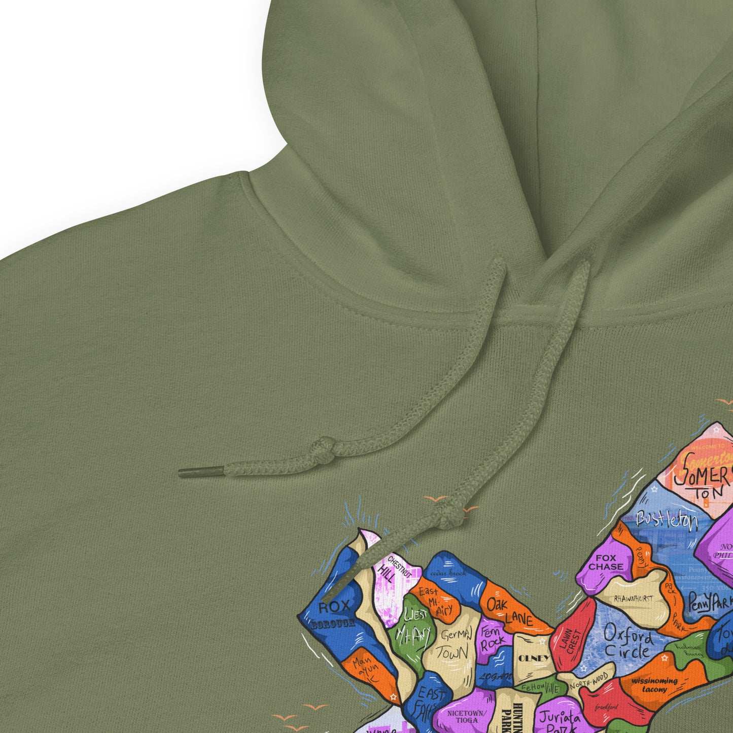 Philly Map Hoodie (unisex)