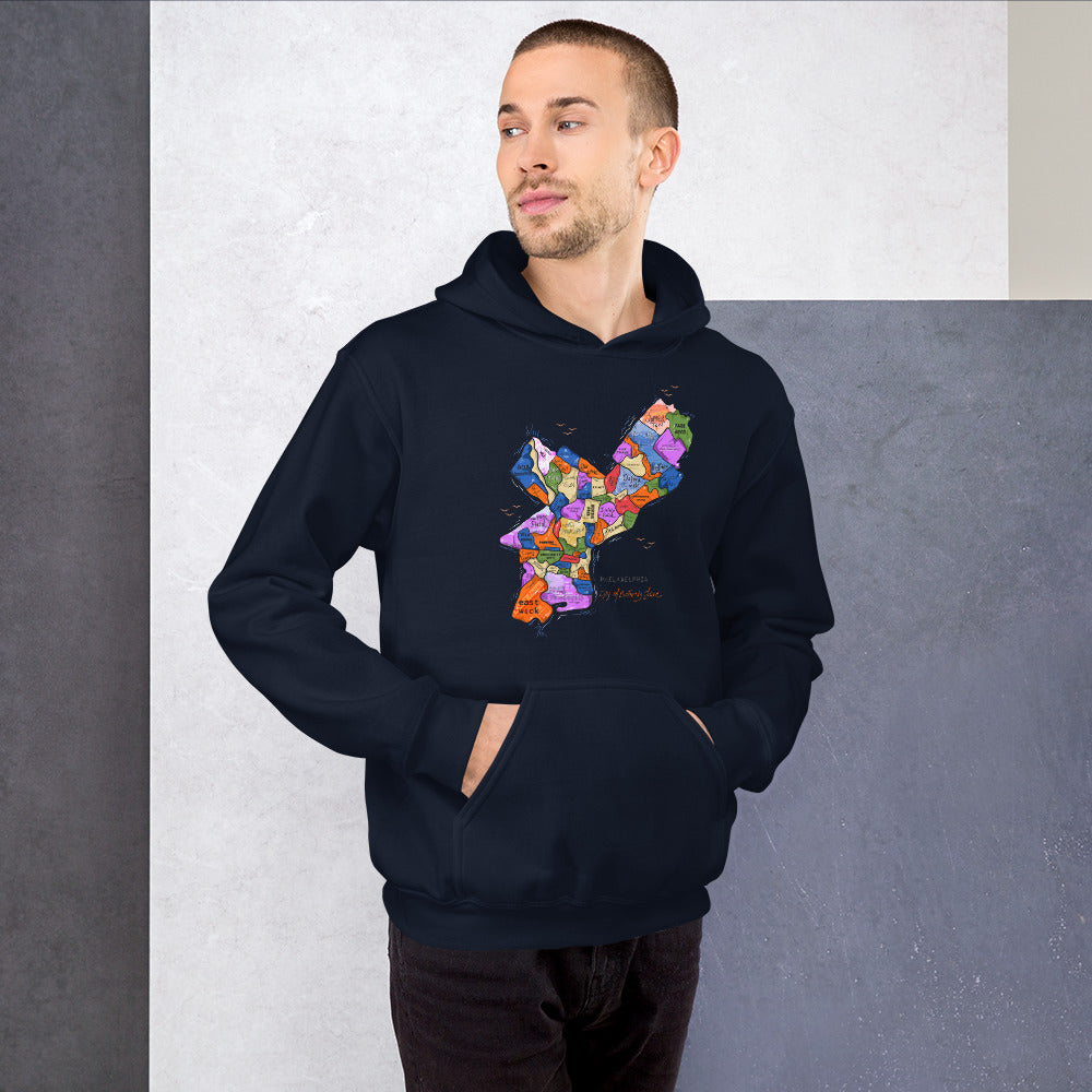 Philly Map Hoodie (unisex)