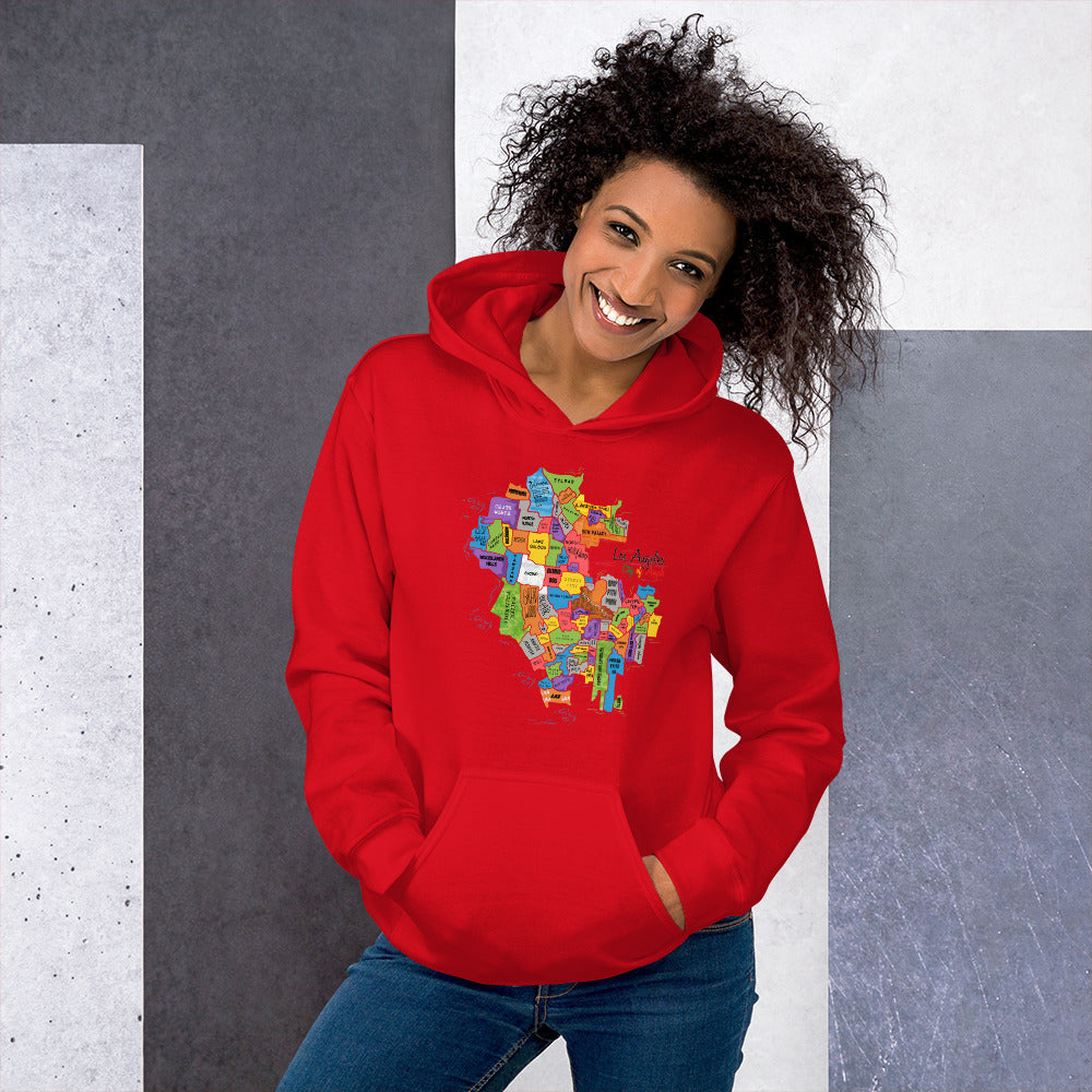 Los Angeles Map Hoodie (unisex)