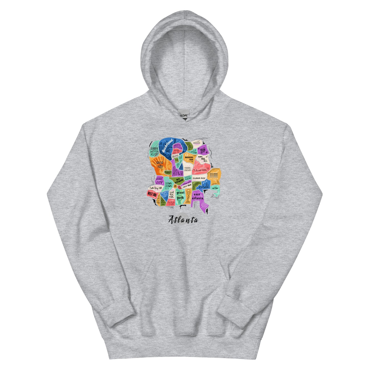 ATL map Hoodie (unisex)