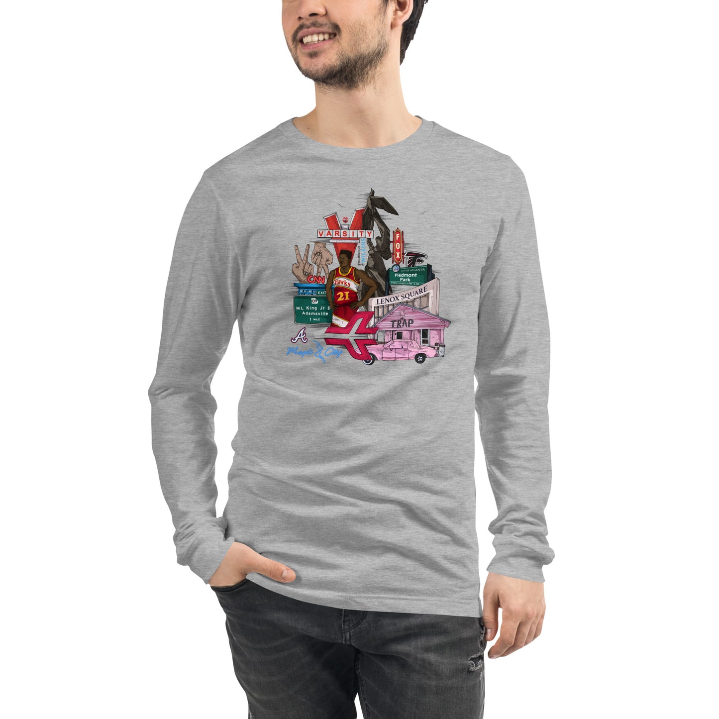 ATL graphic Long Sleeve Tee (unisex)