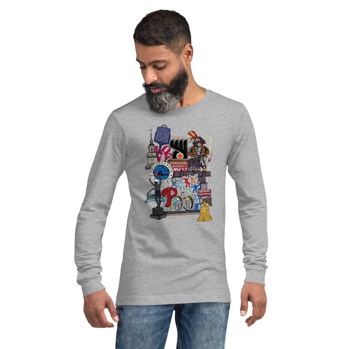 Philly Graphic Long Sleeve Tee (unisex)