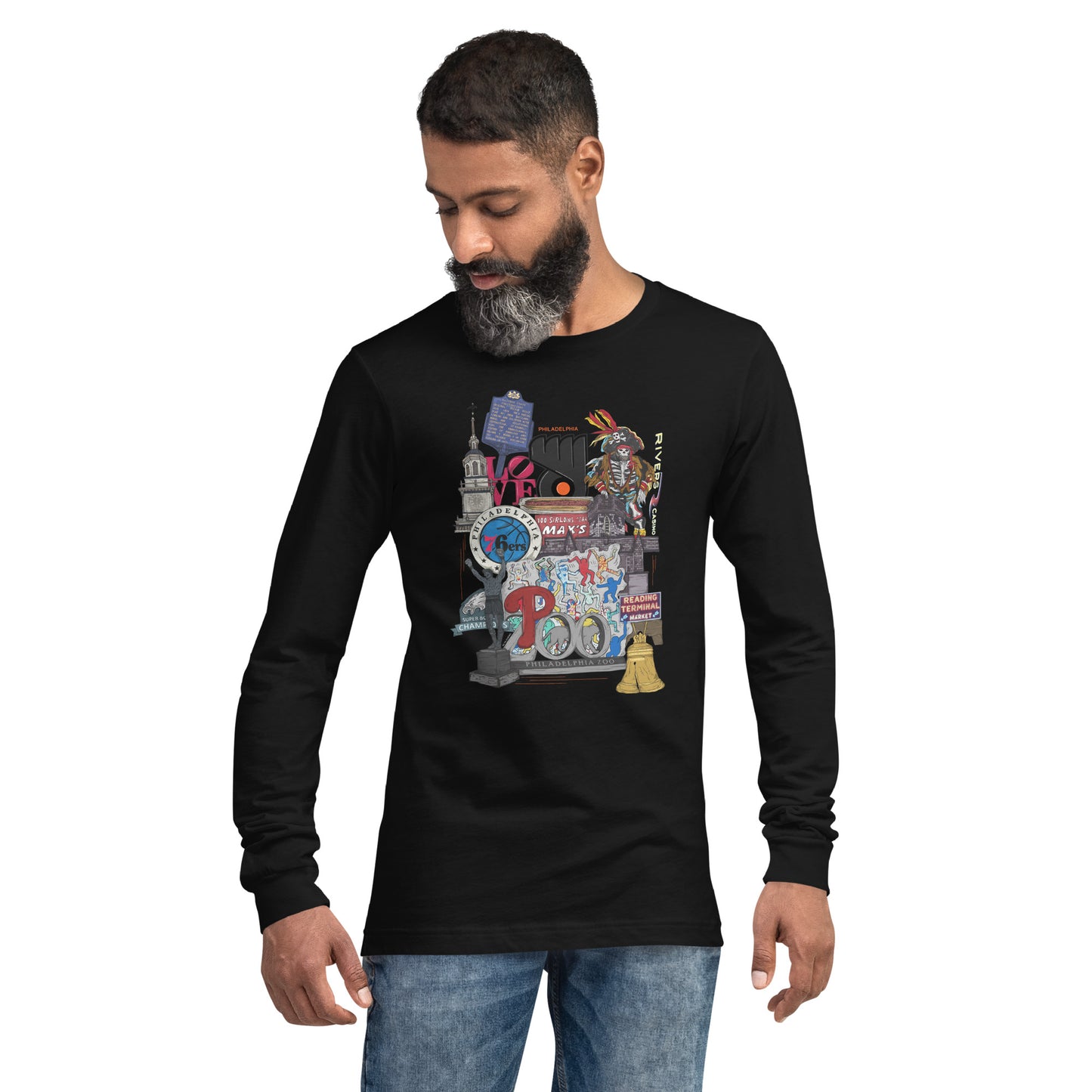 Philly Graphic Long Sleeve Tee (unisex)