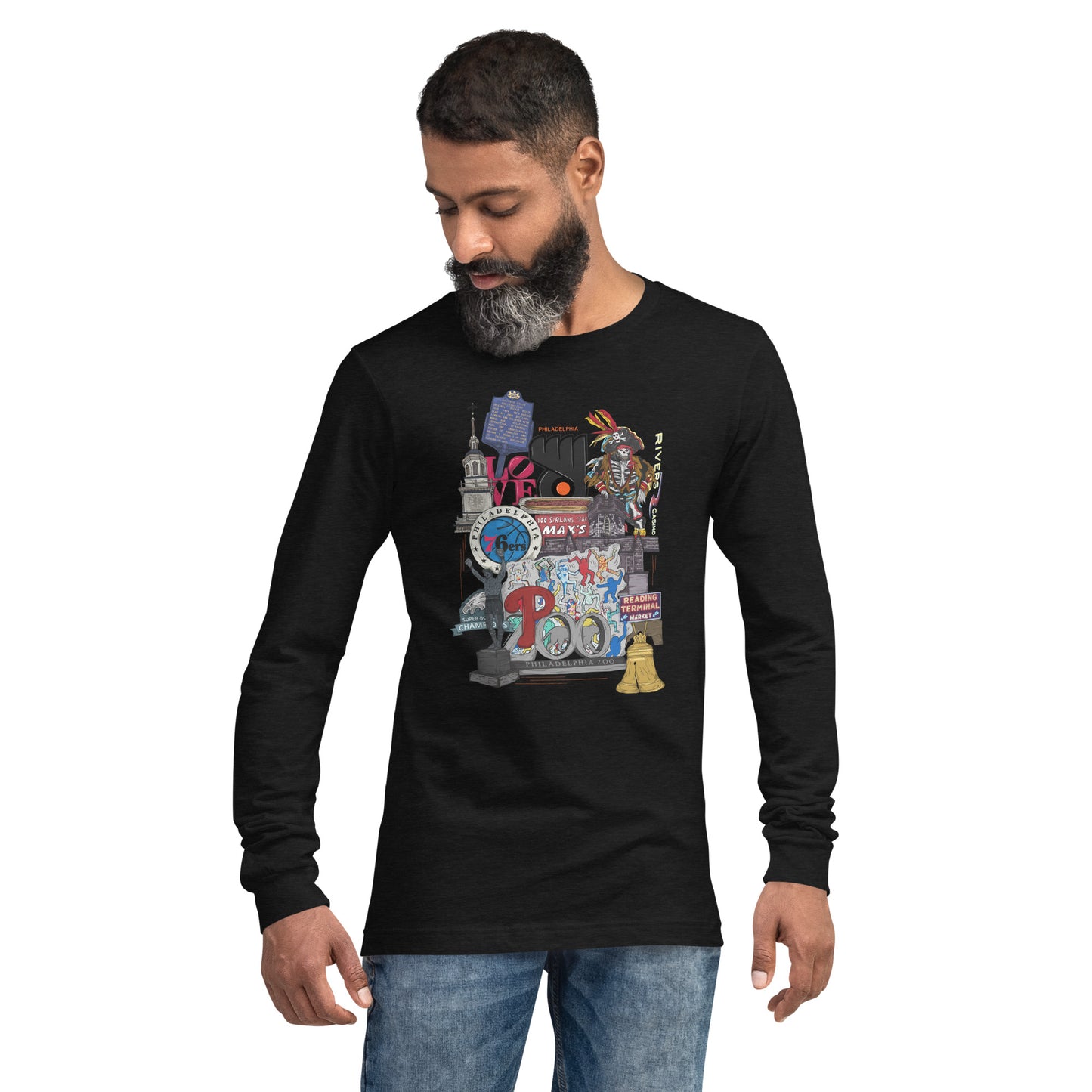 Philly Graphic Long Sleeve Tee (unisex)