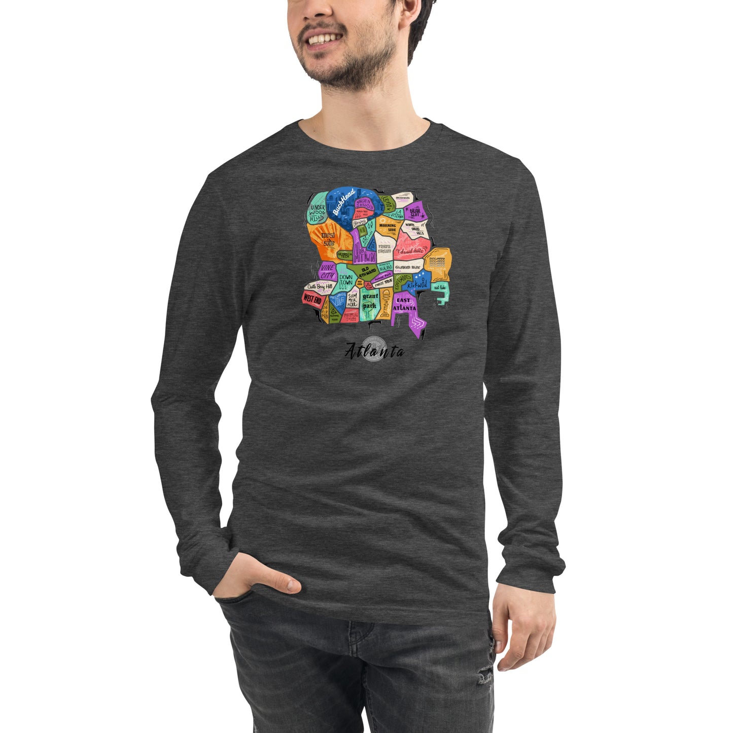 ATL map Long Sleeve Tee (unisex)