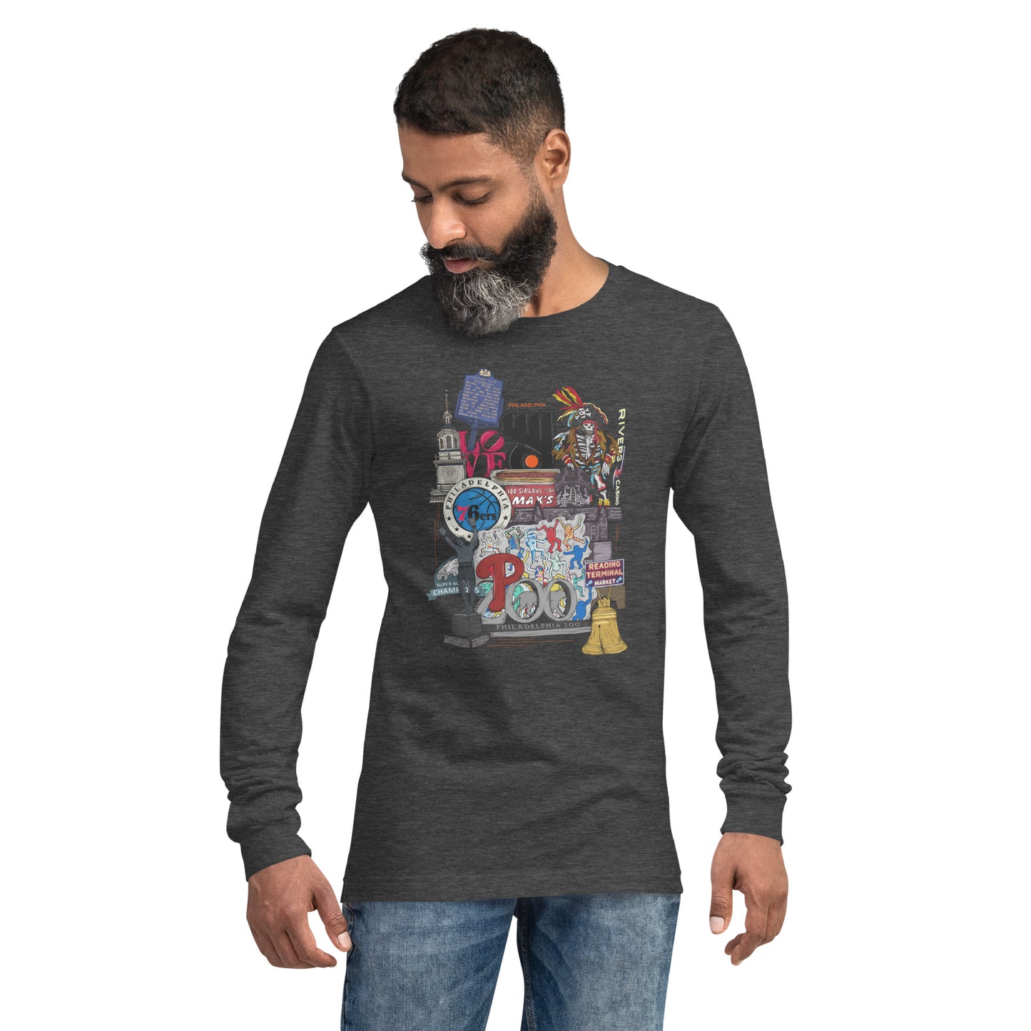 Philly Graphic Long Sleeve Tee (unisex)