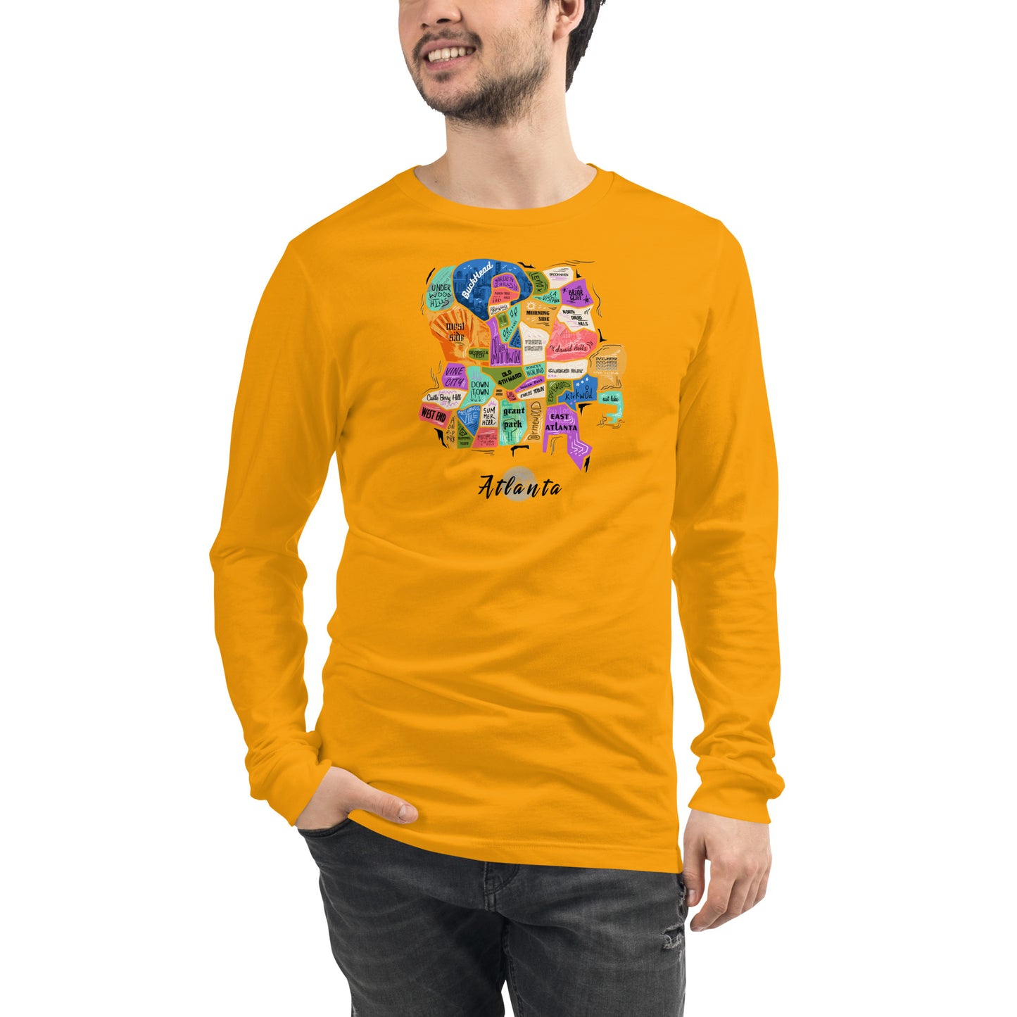 ATL map Long Sleeve Tee (unisex)