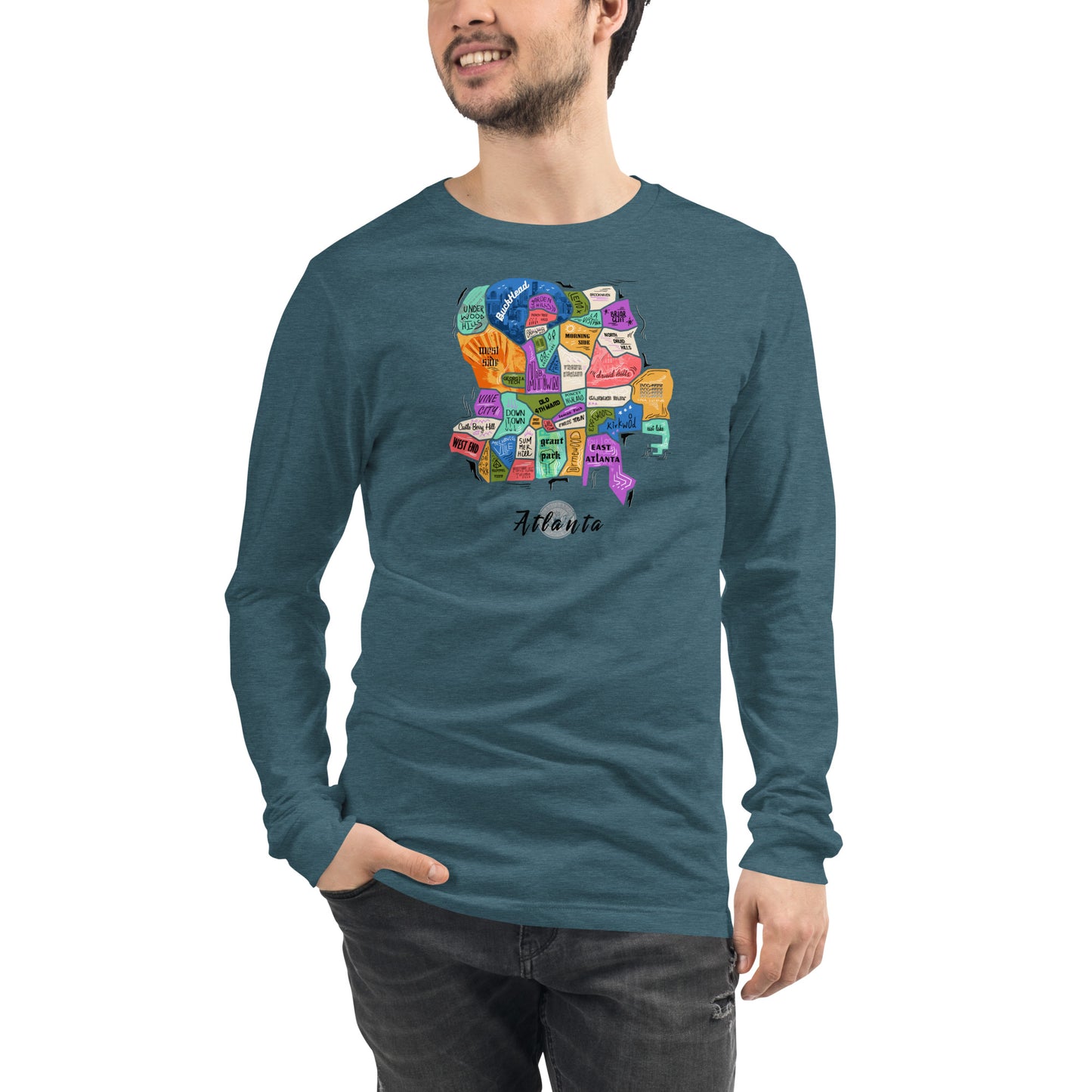 ATL map Long Sleeve Tee (unisex)