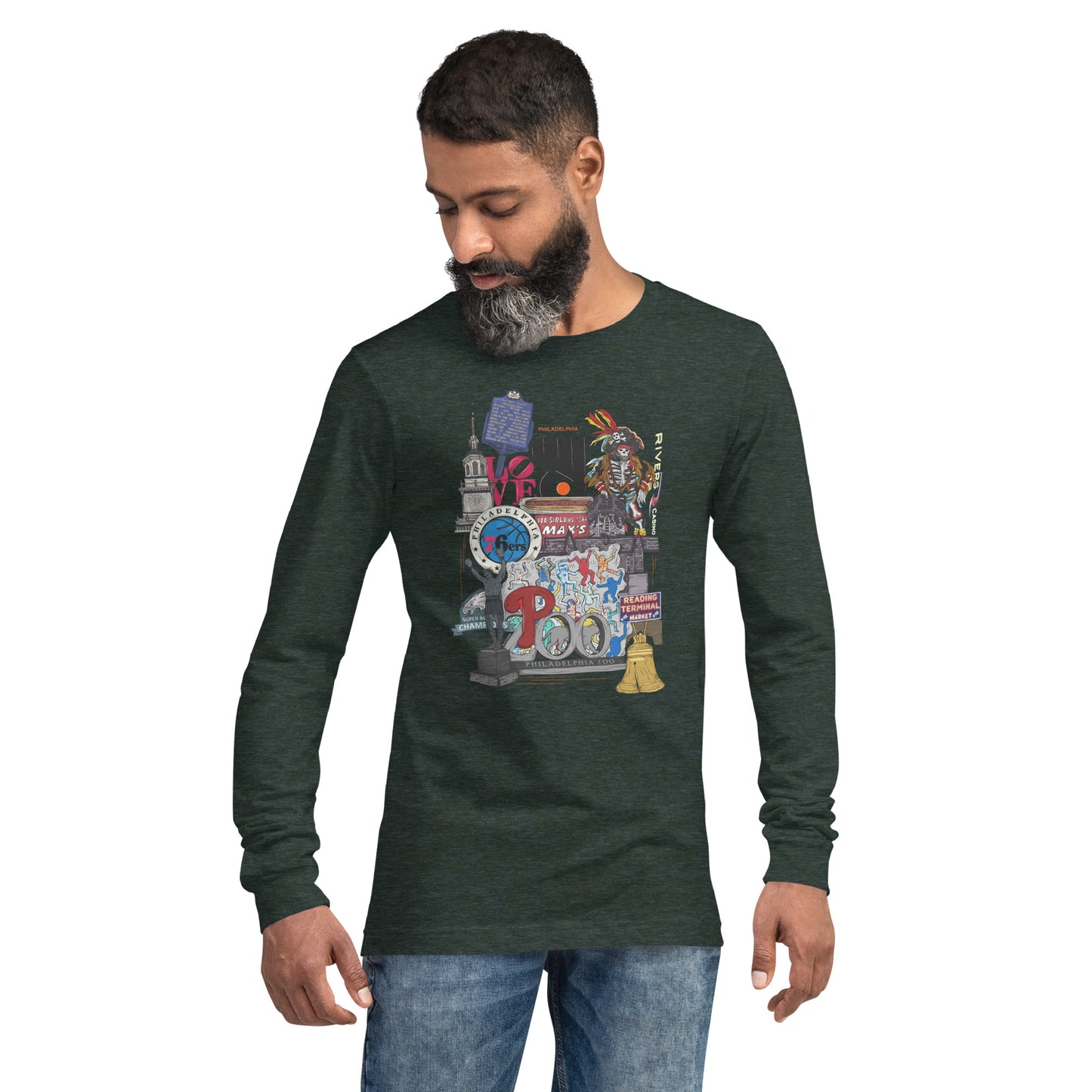 Philly Graphic Long Sleeve Tee (unisex)