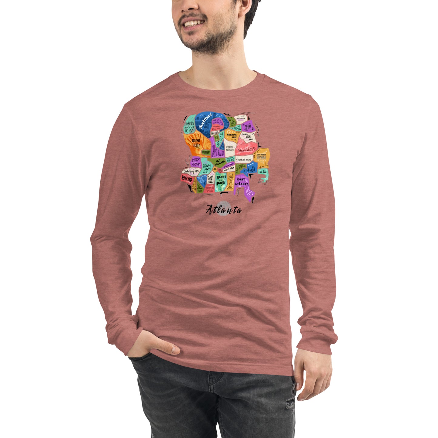 ATL map Long Sleeve Tee (unisex)