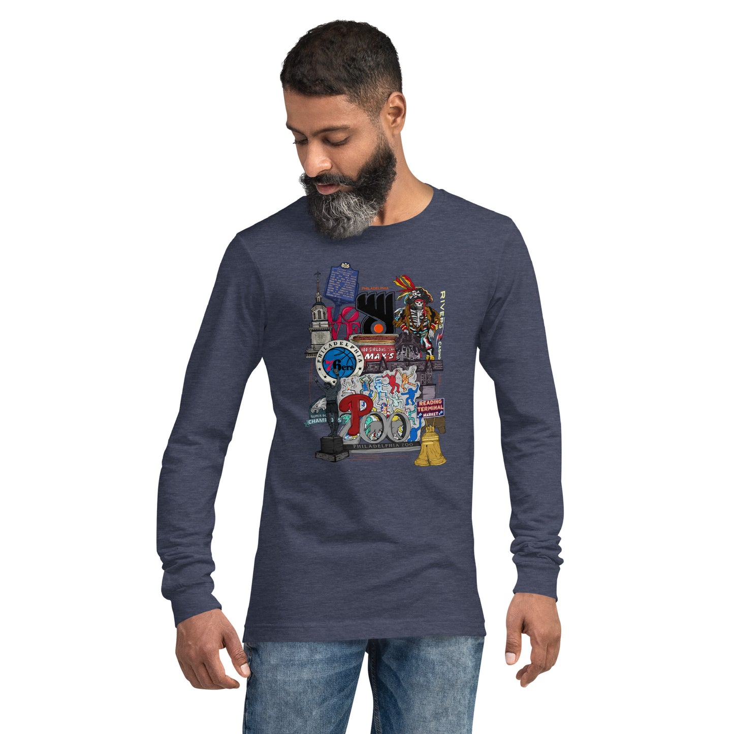 Philly Graphic Long Sleeve Tee (unisex)