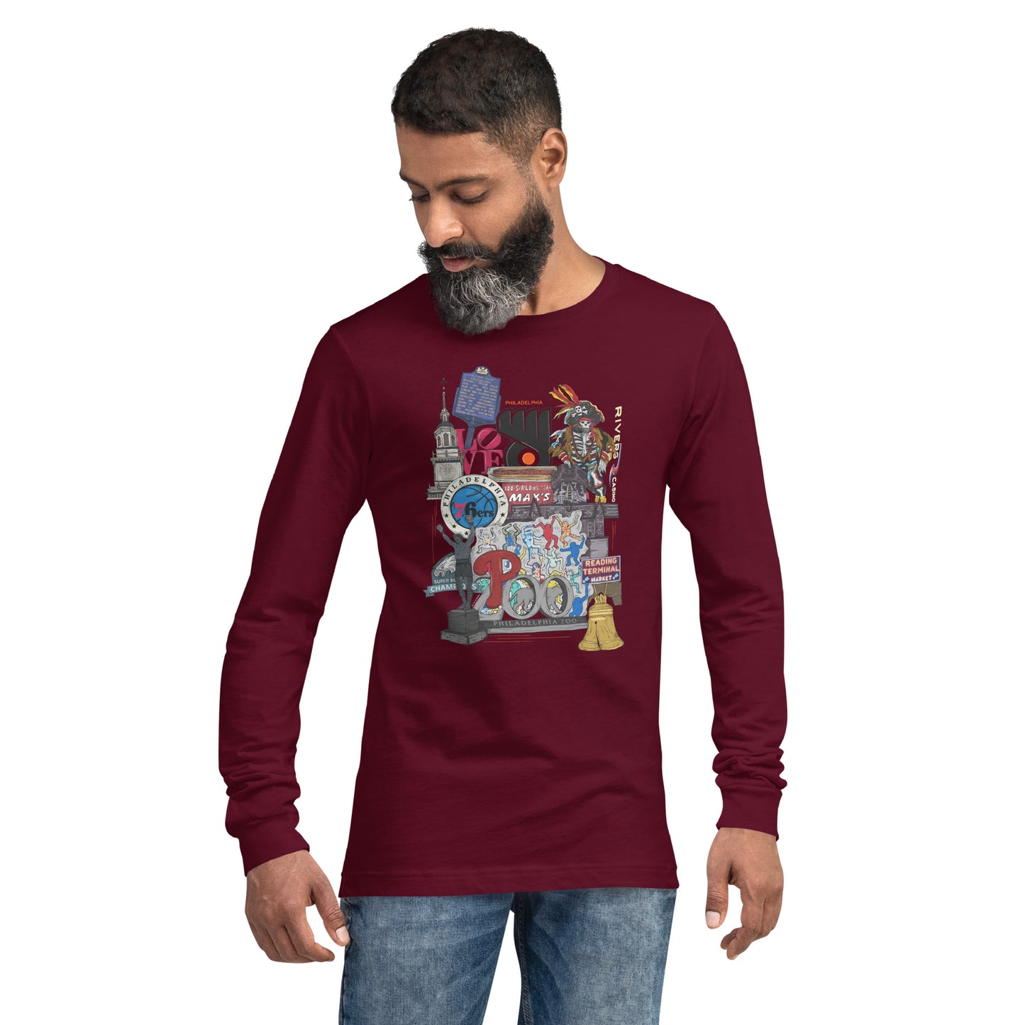 Philly Graphic Long Sleeve Tee (unisex)