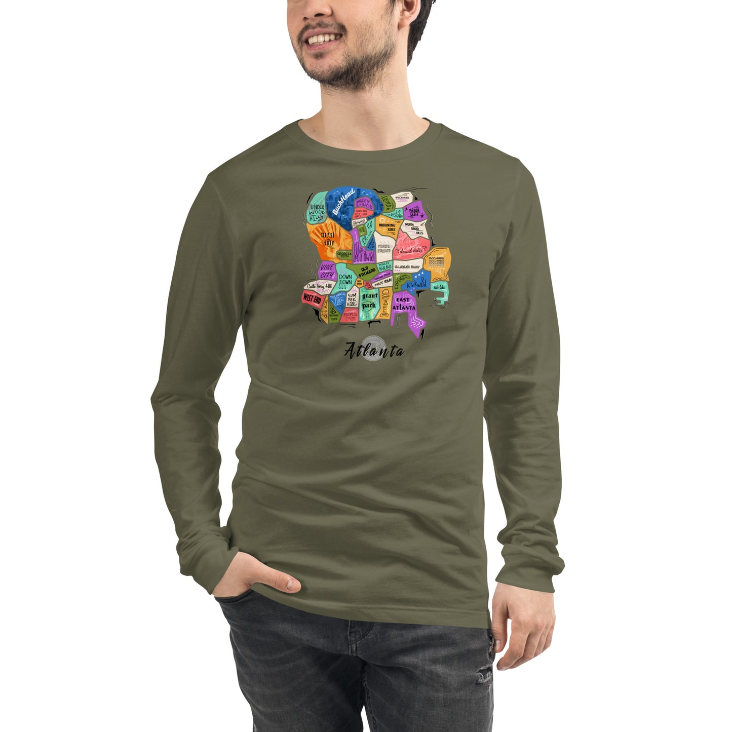 ATL map Long Sleeve Tee (unisex)