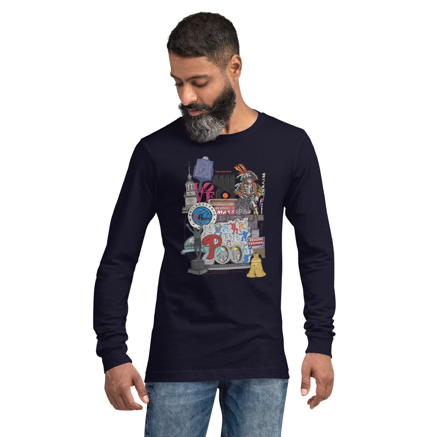 Philly Graphic Long Sleeve Tee (unisex)