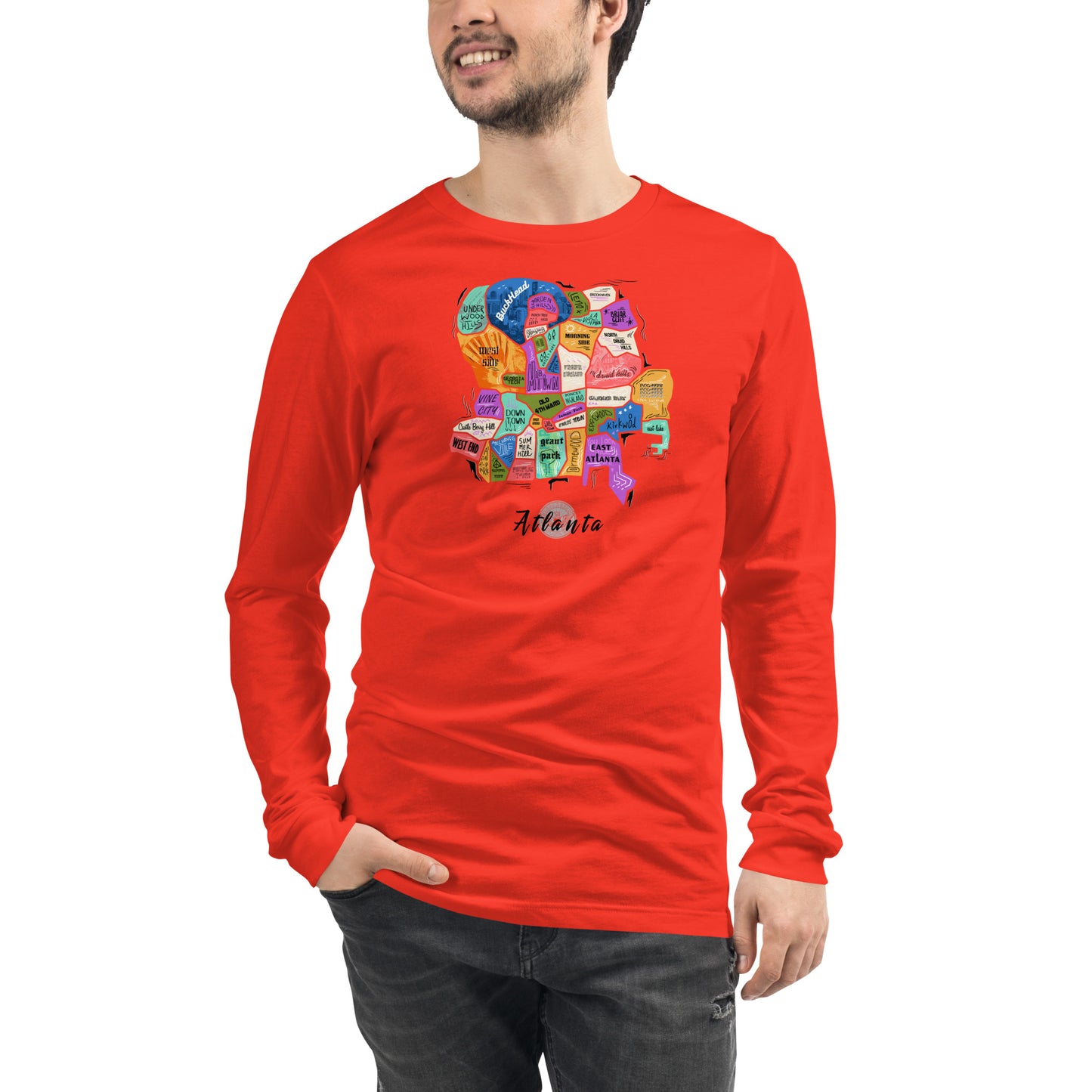ATL map Long Sleeve Tee (unisex)