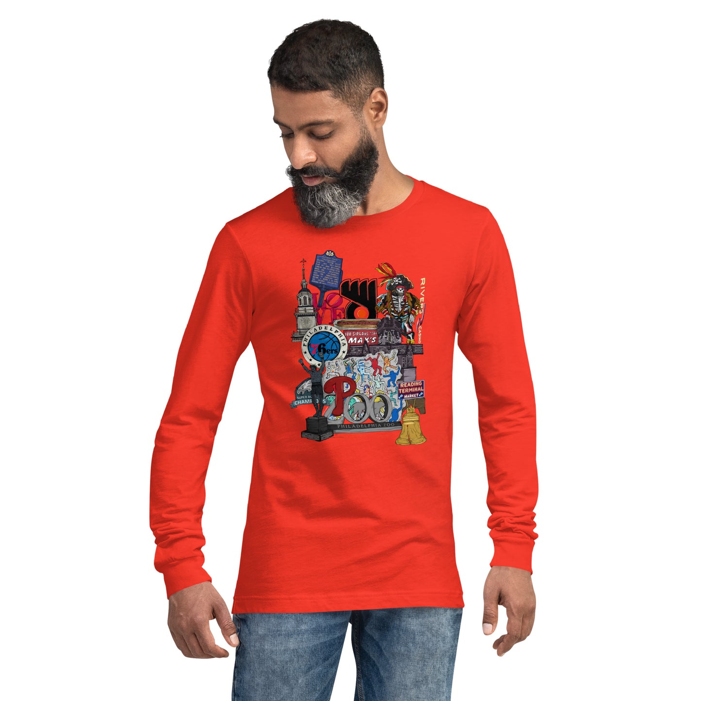 Philly Graphic Long Sleeve Tee (unisex)
