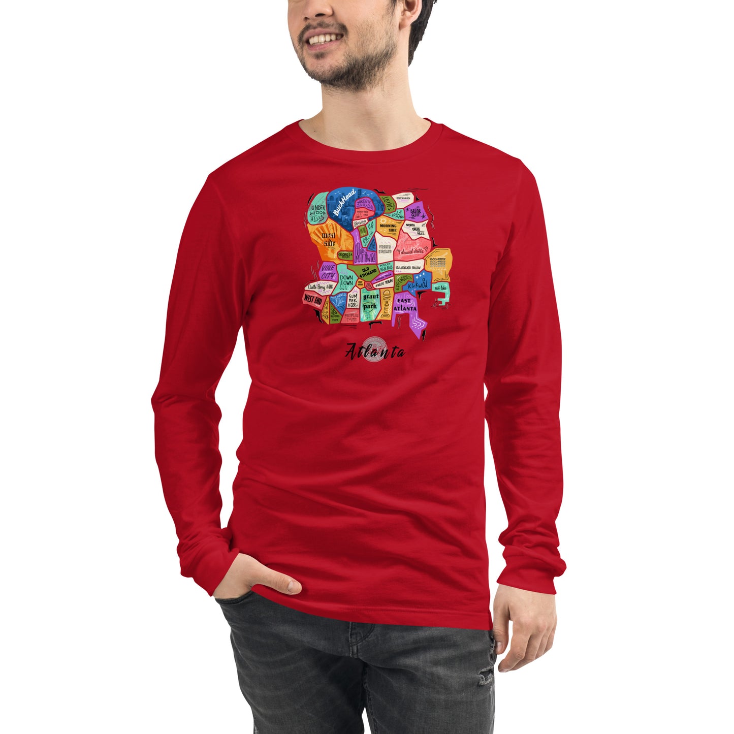 ATL map Long Sleeve Tee (unisex)