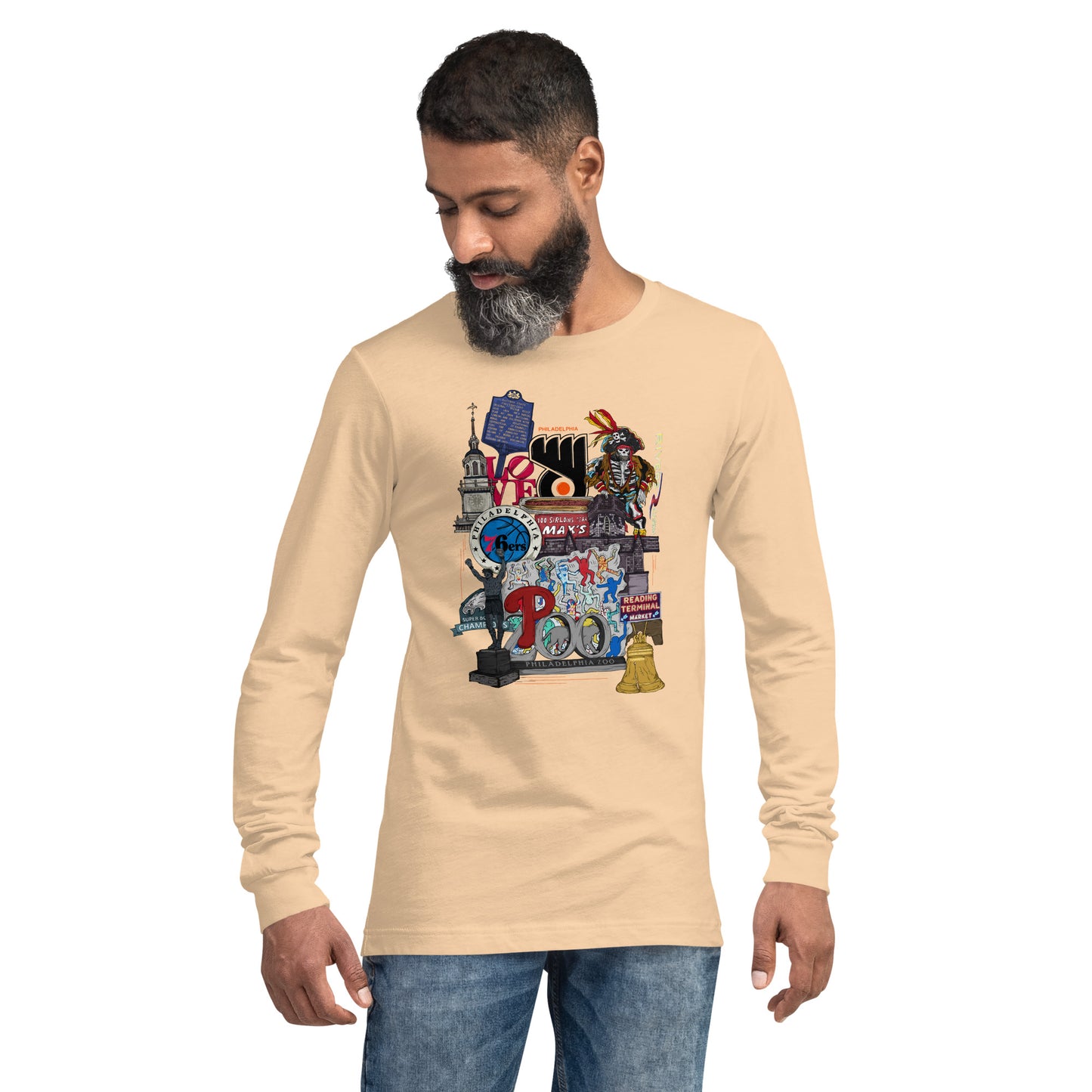 Philly Graphic Long Sleeve Tee (unisex)
