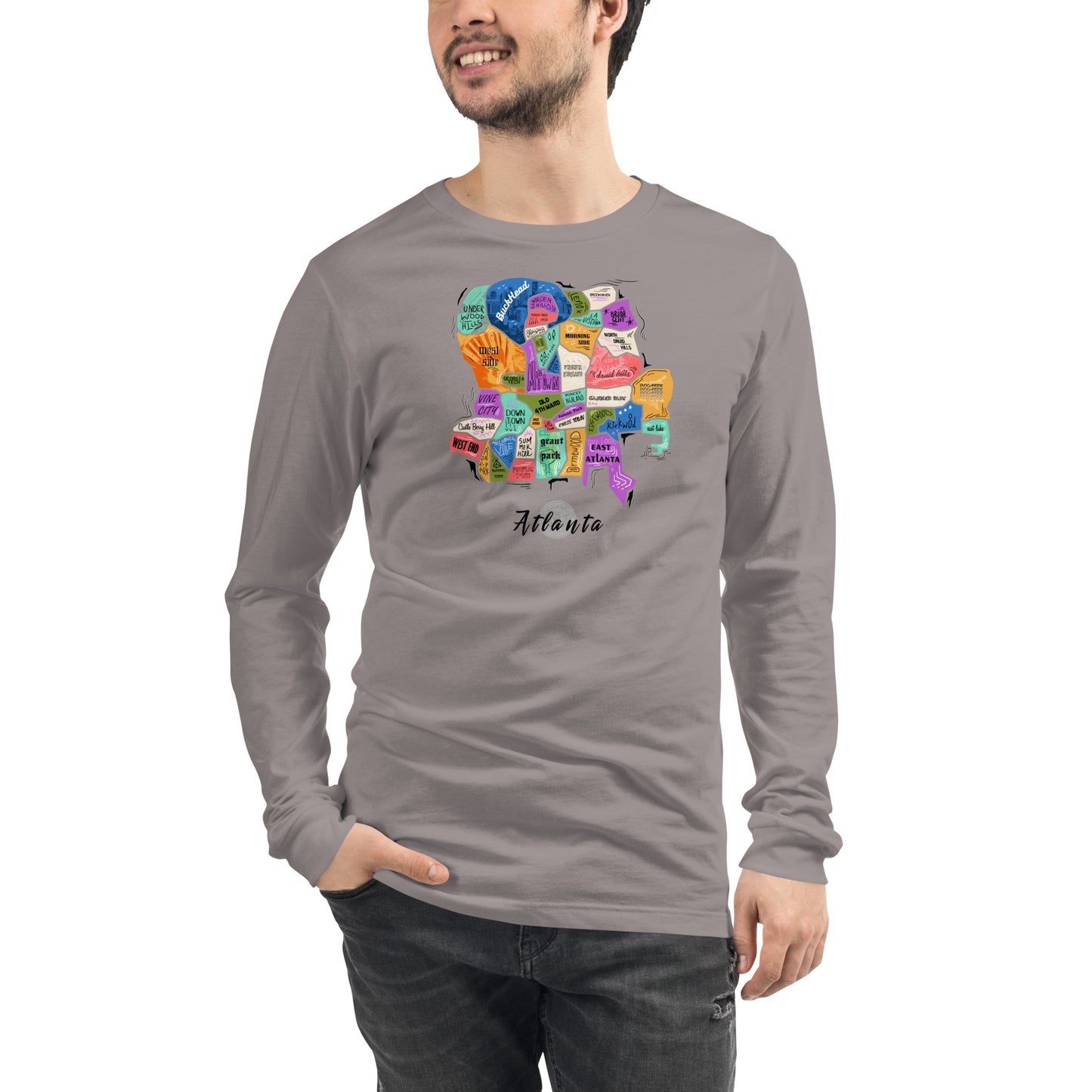 ATL map Long Sleeve Tee (unisex)