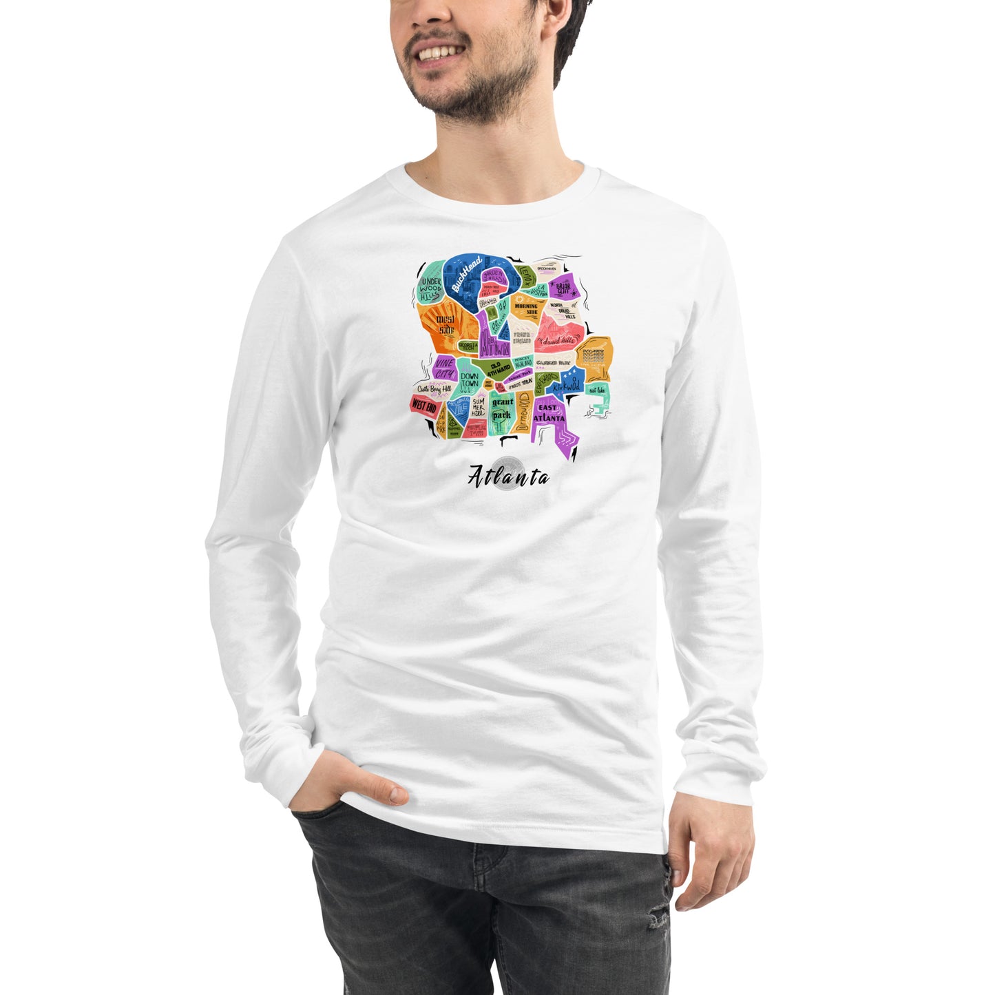 ATL map Long Sleeve Tee (unisex)