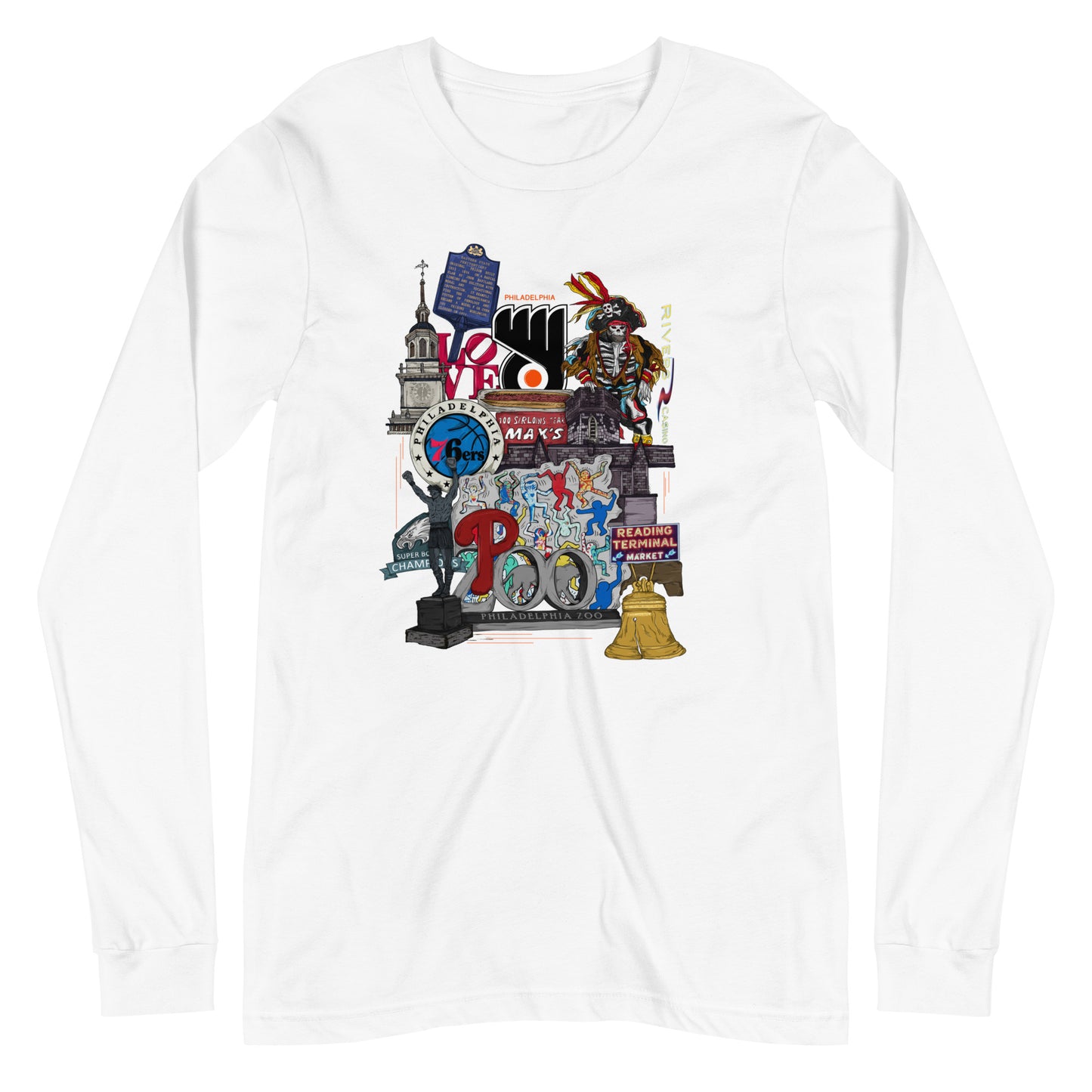 Philly Graphic Long Sleeve Tee (unisex)