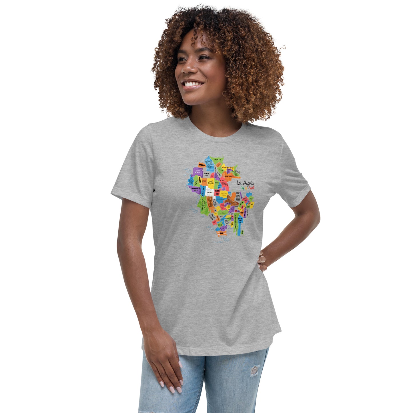 W| Los Angeles Map T Shirt
