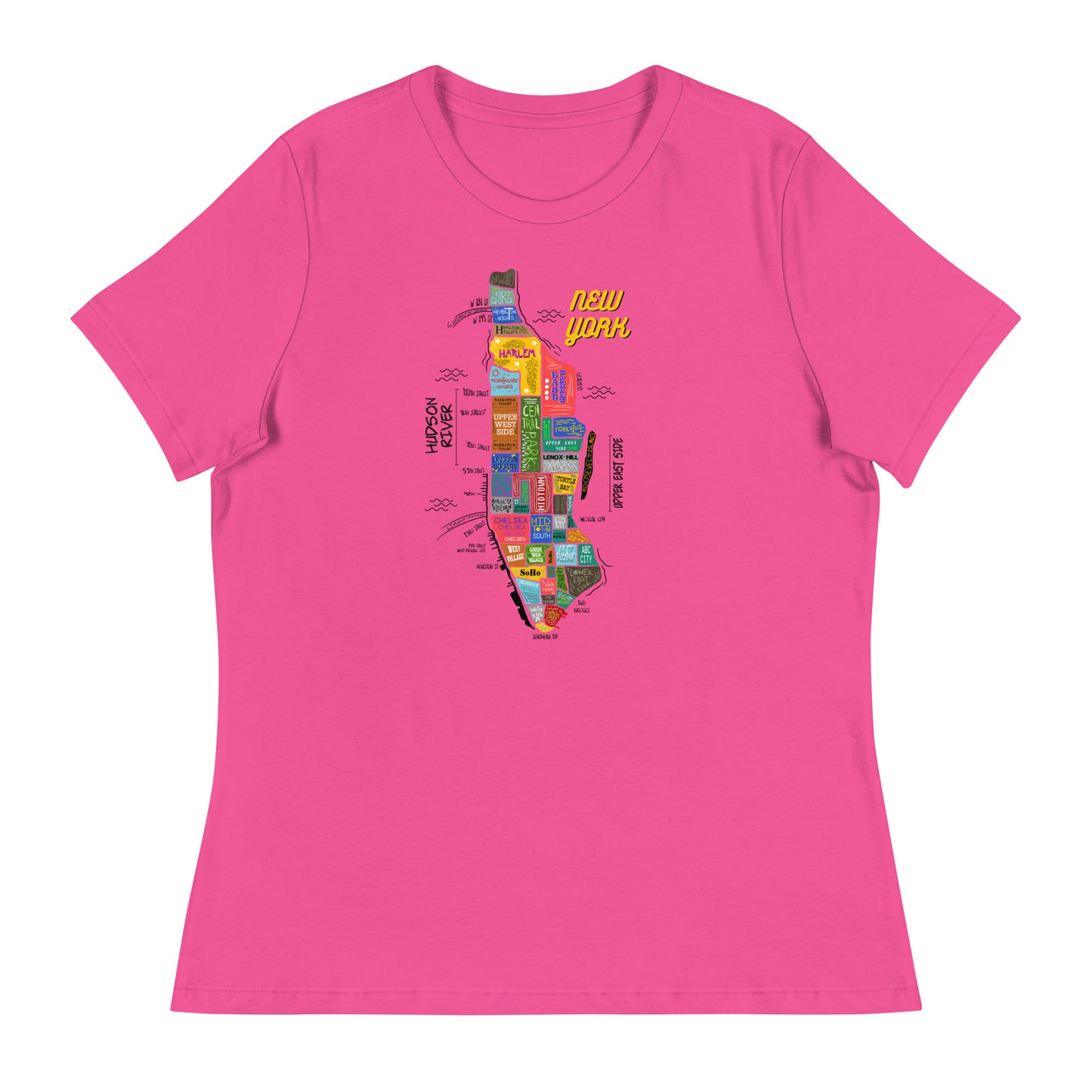W| NYC Map T-Shirt