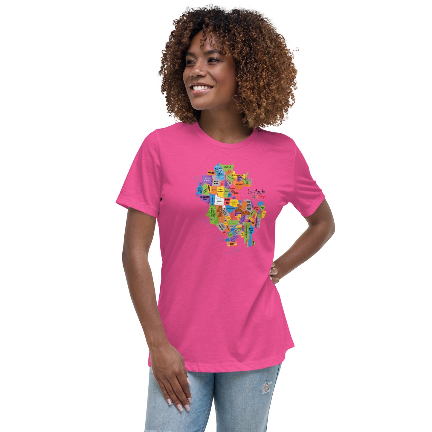 W| Los Angeles Map T Shirt