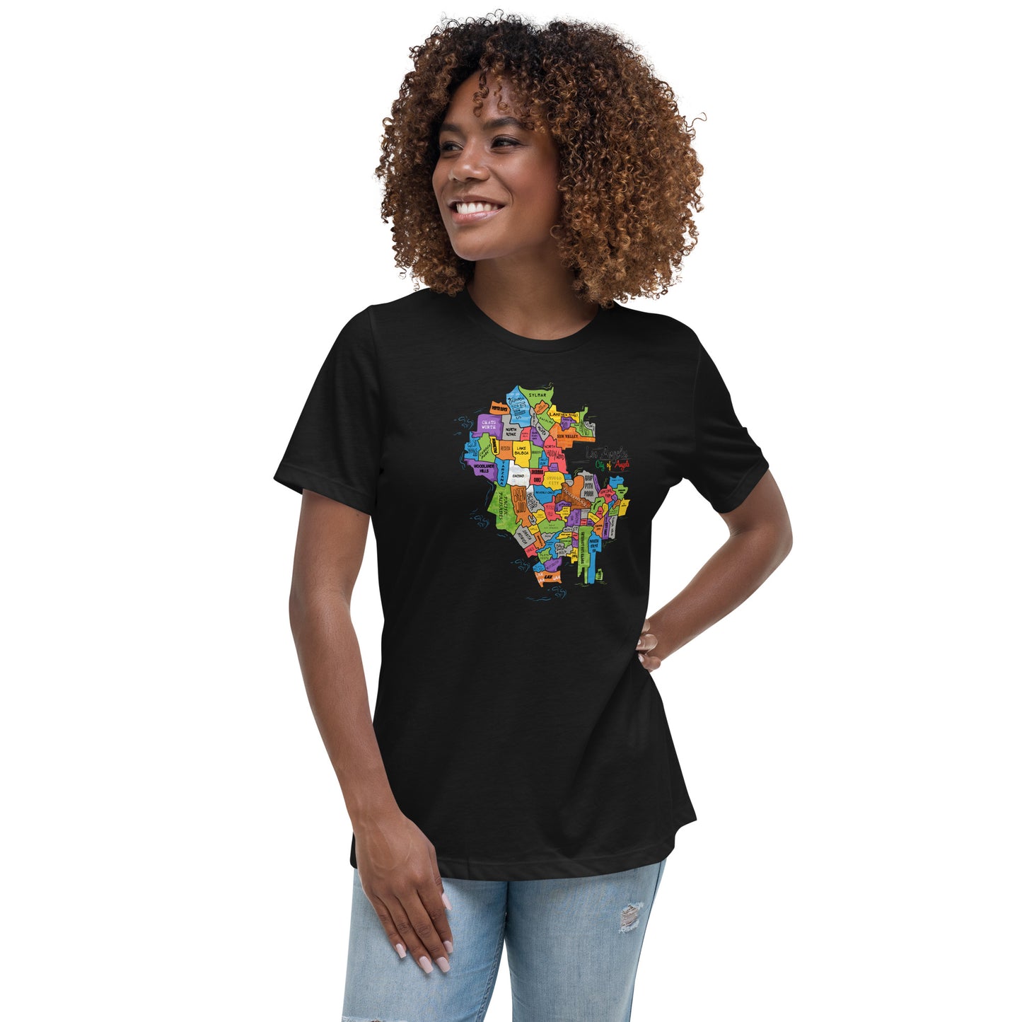 W| Los Angeles Map T Shirt