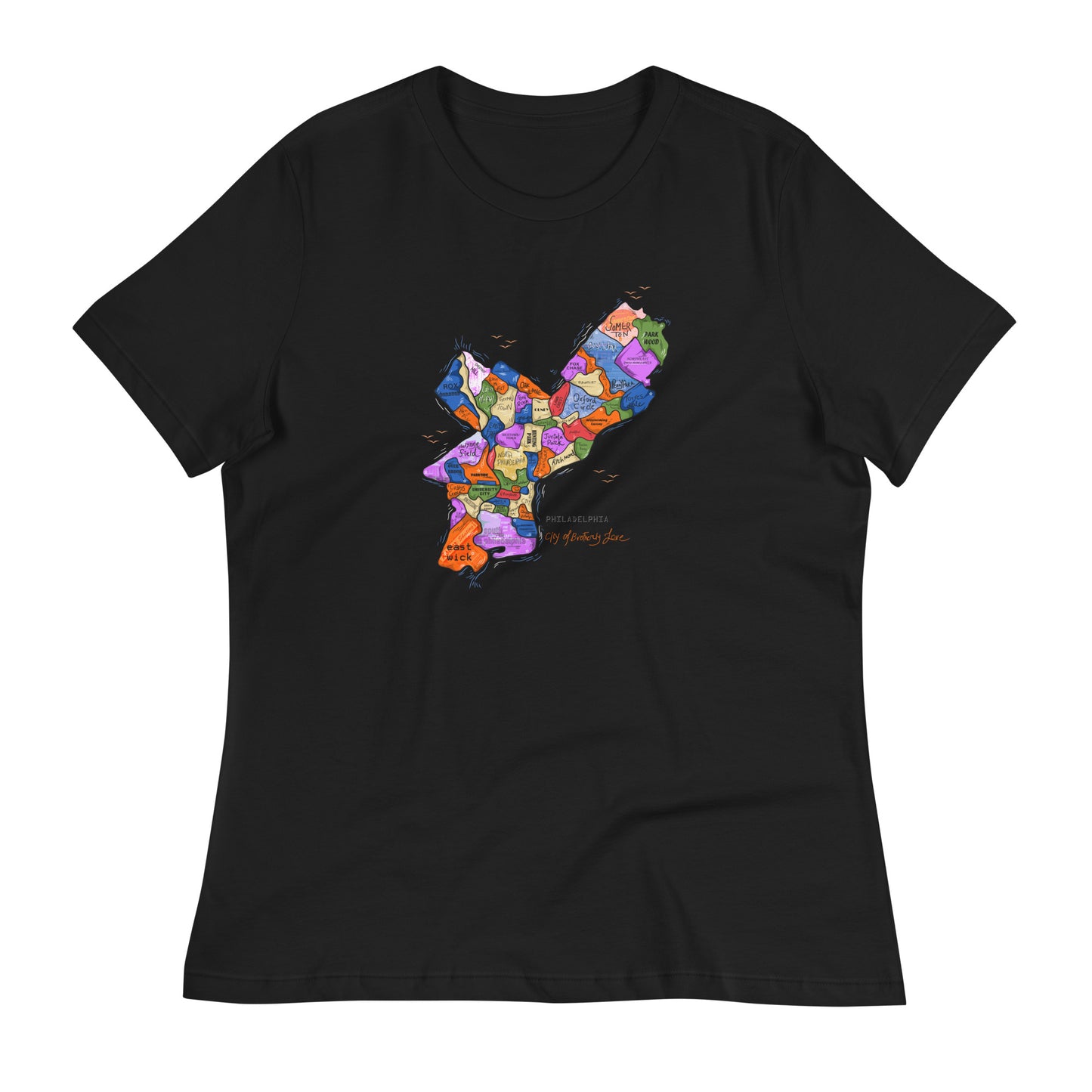 W| Philly Map T shirt