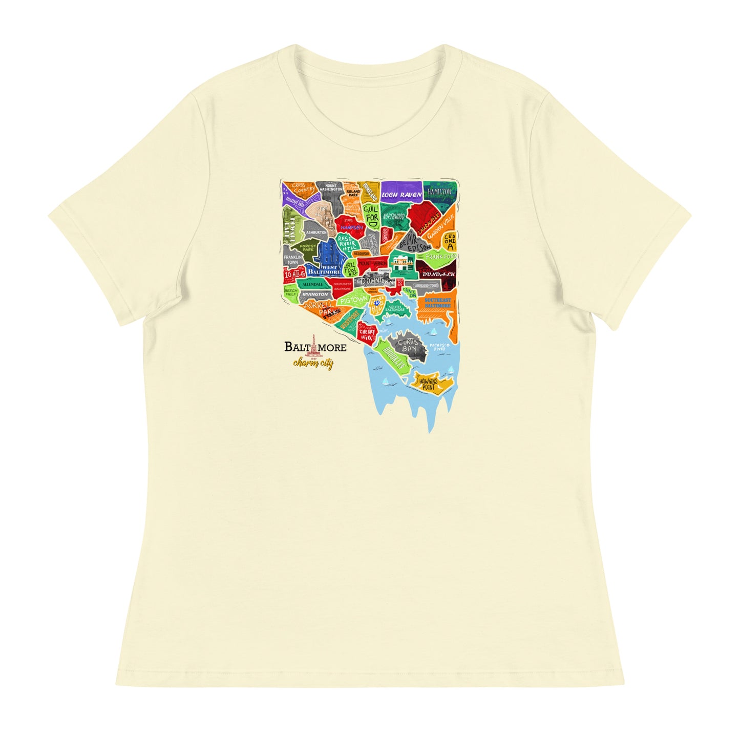 W| Baltimore Map T-Shirt
