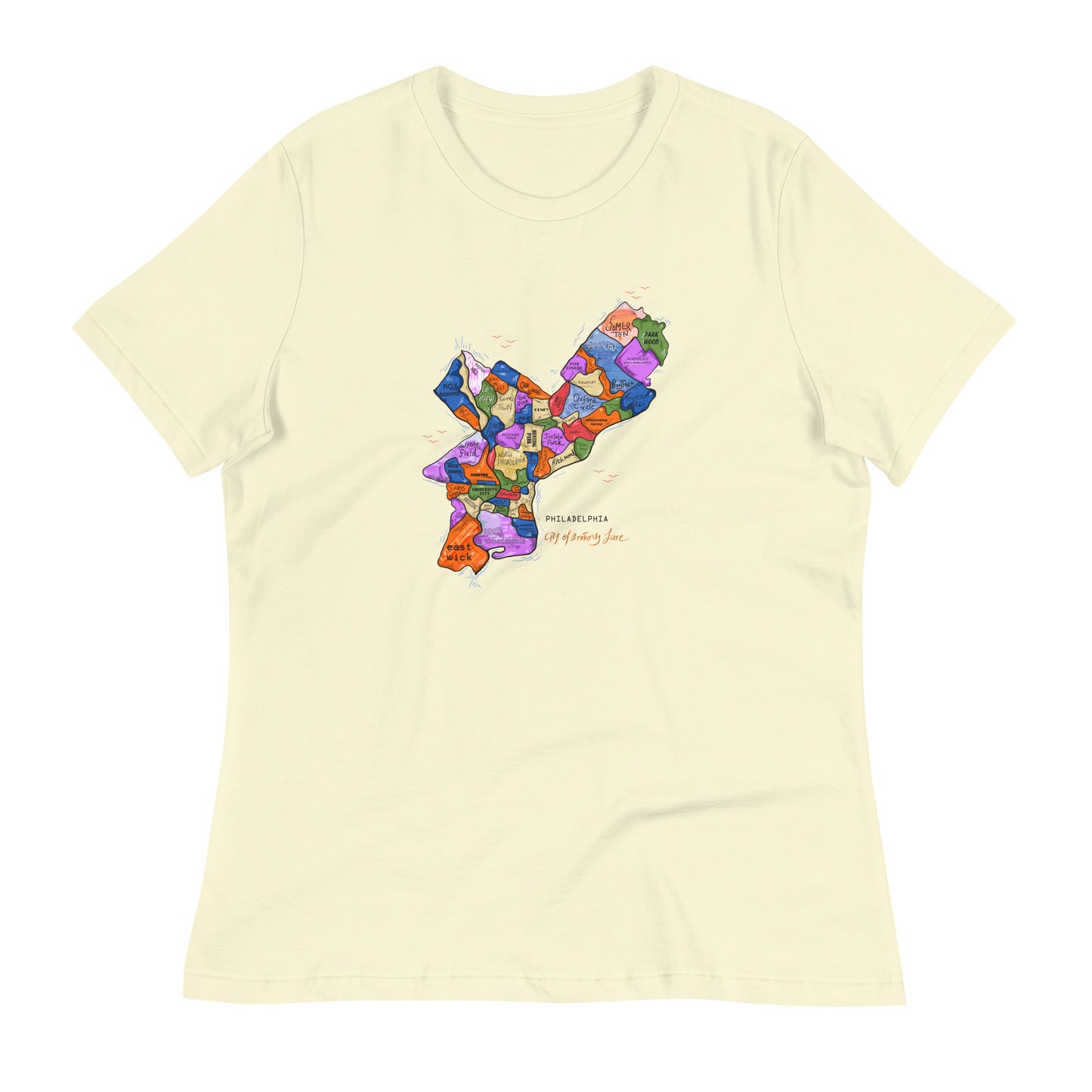 W| Philly Map T shirt