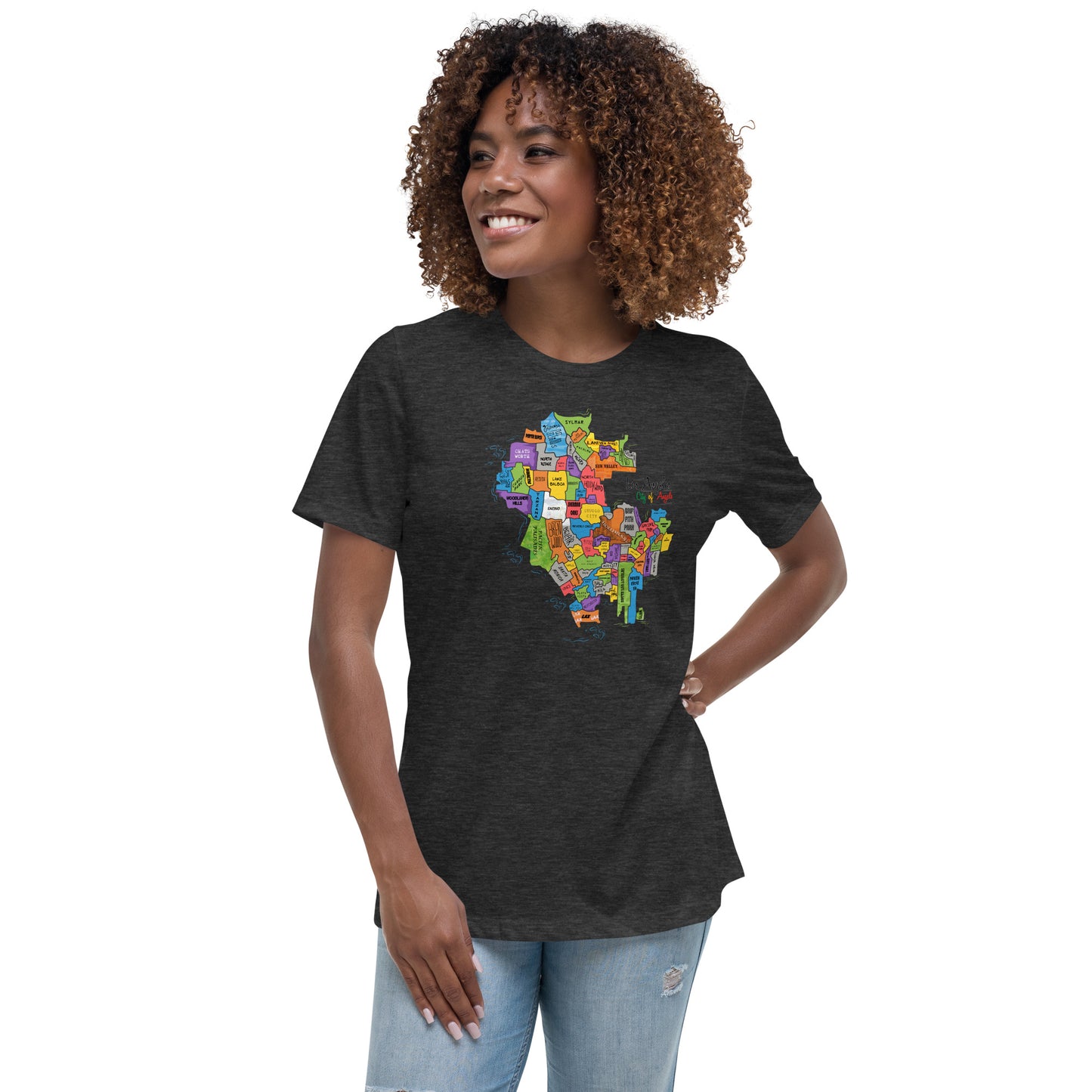 W| Los Angeles Map T Shirt
