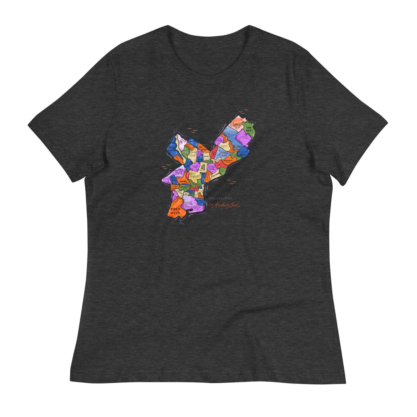 W| Philly Map T shirt