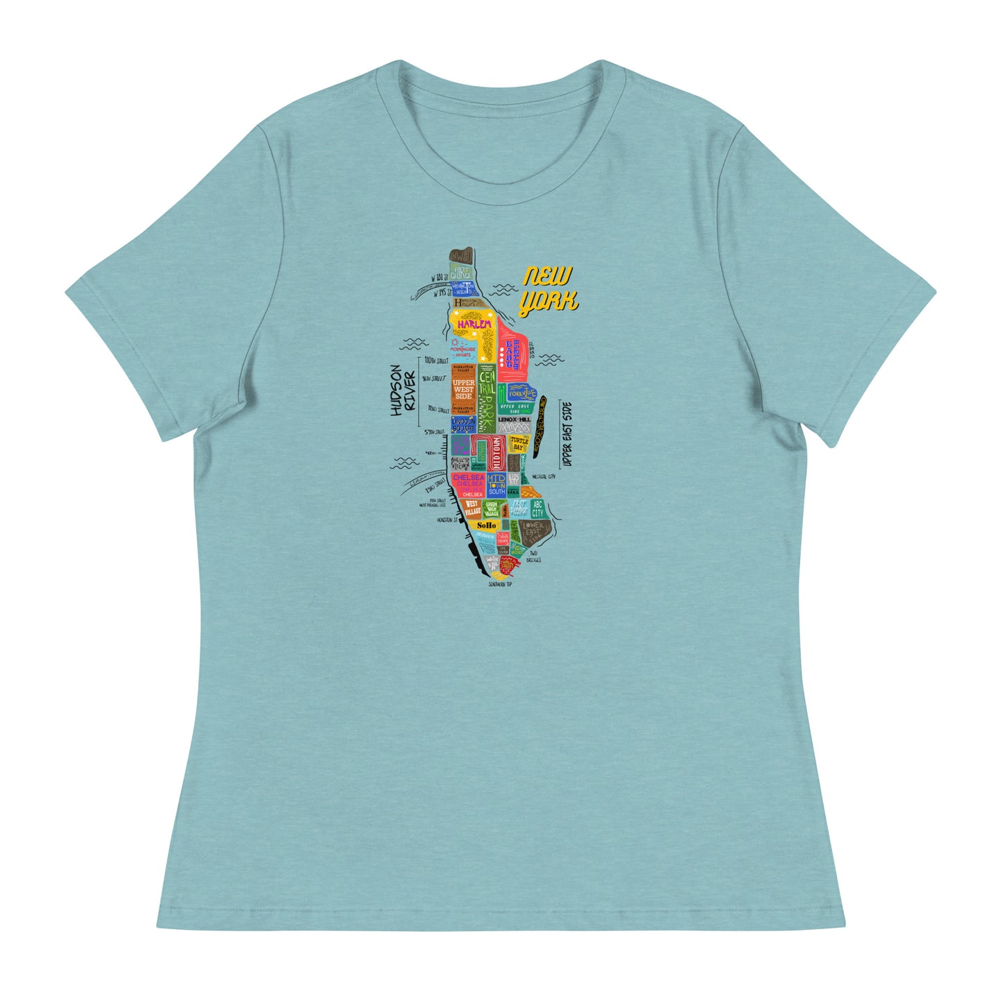 W| NYC Map T-Shirt