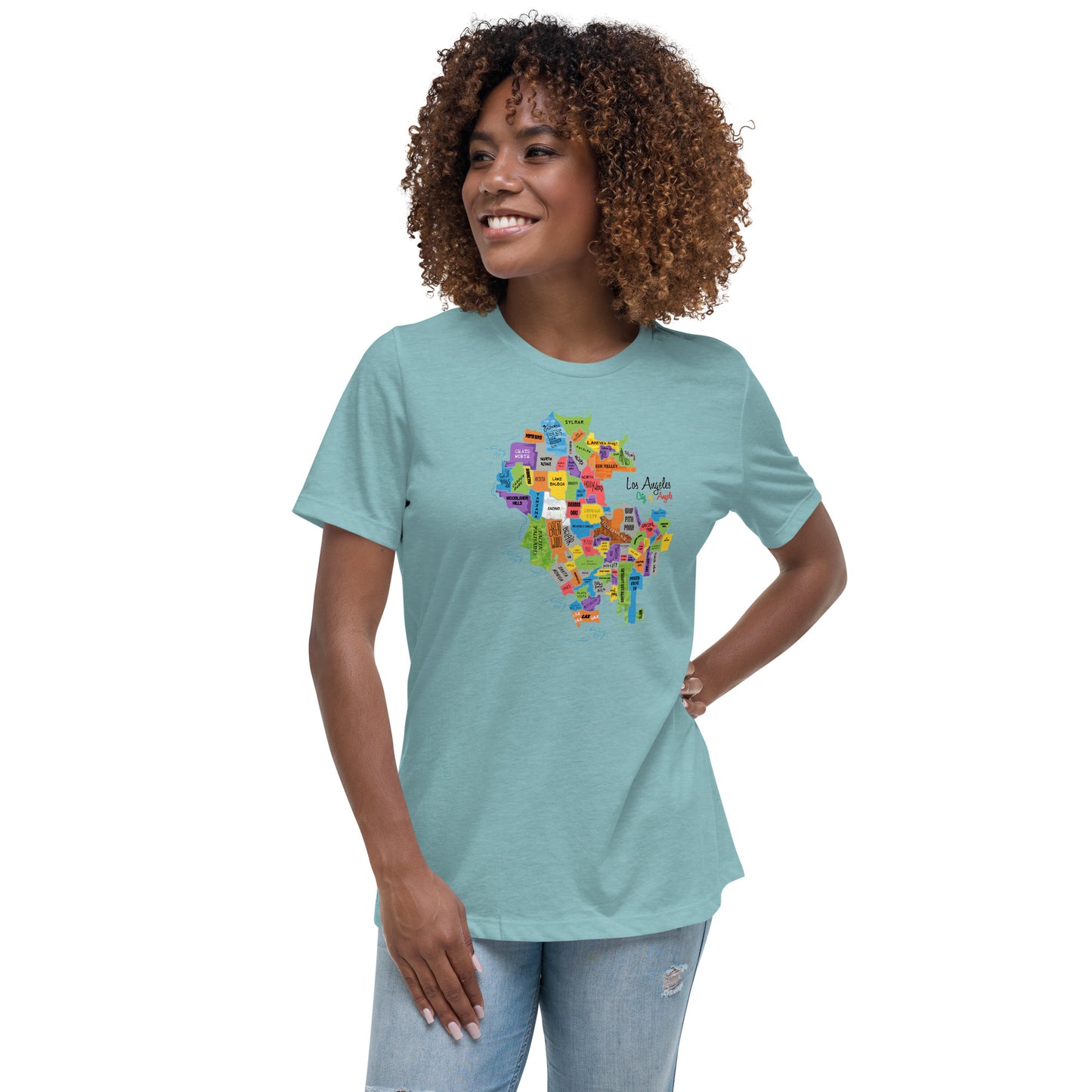 W| Los Angeles Map T Shirt