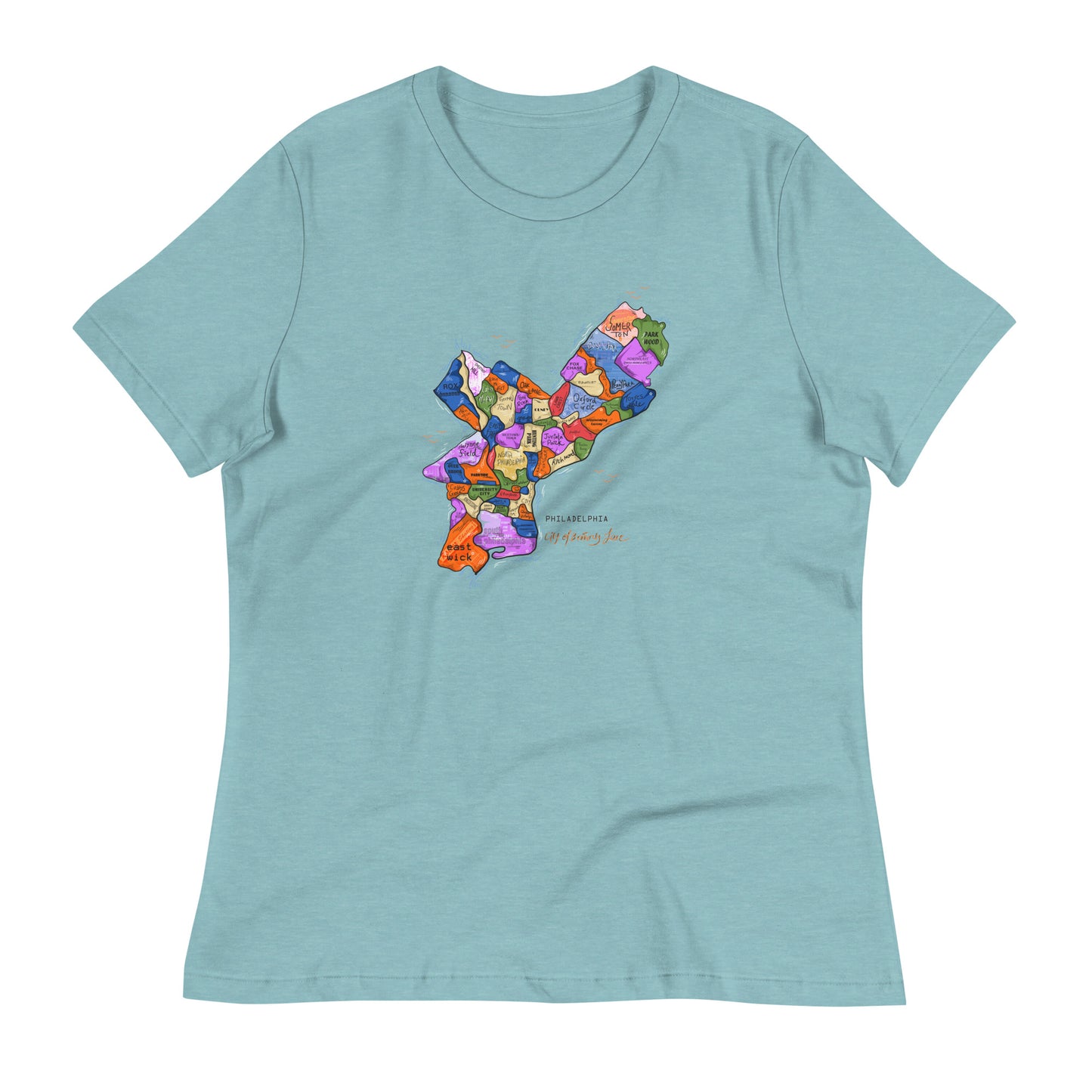 W| Philly Map T shirt