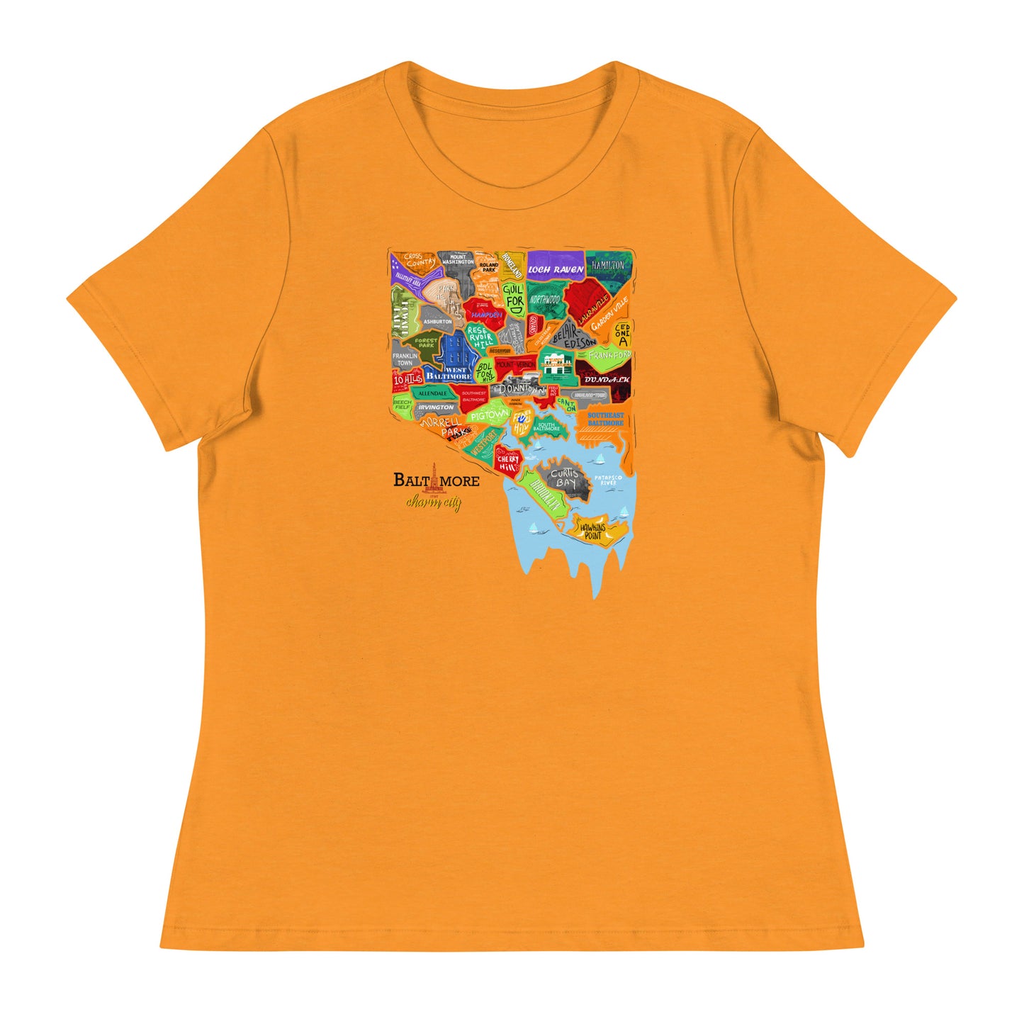 W| Baltimore Map T-Shirt