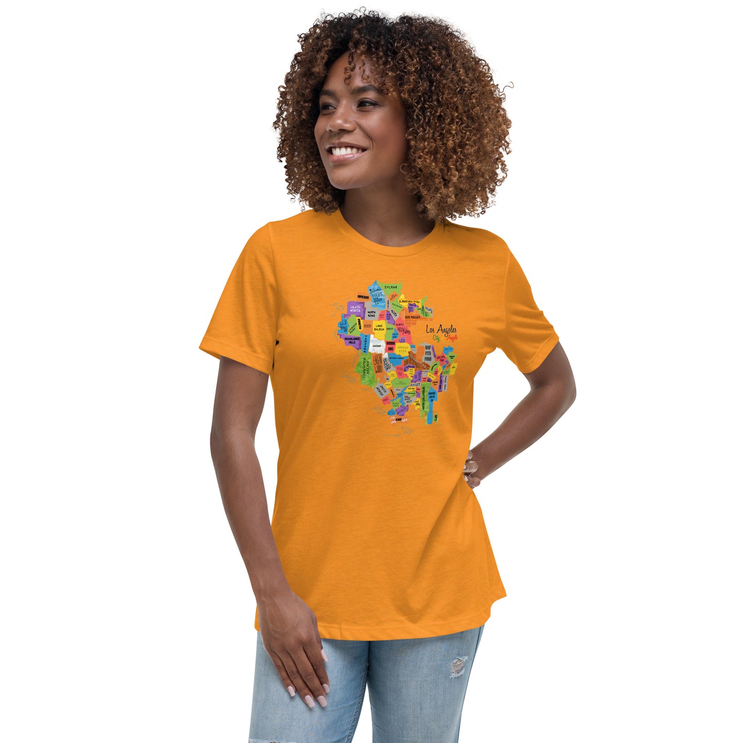 W| Los Angeles Map T Shirt