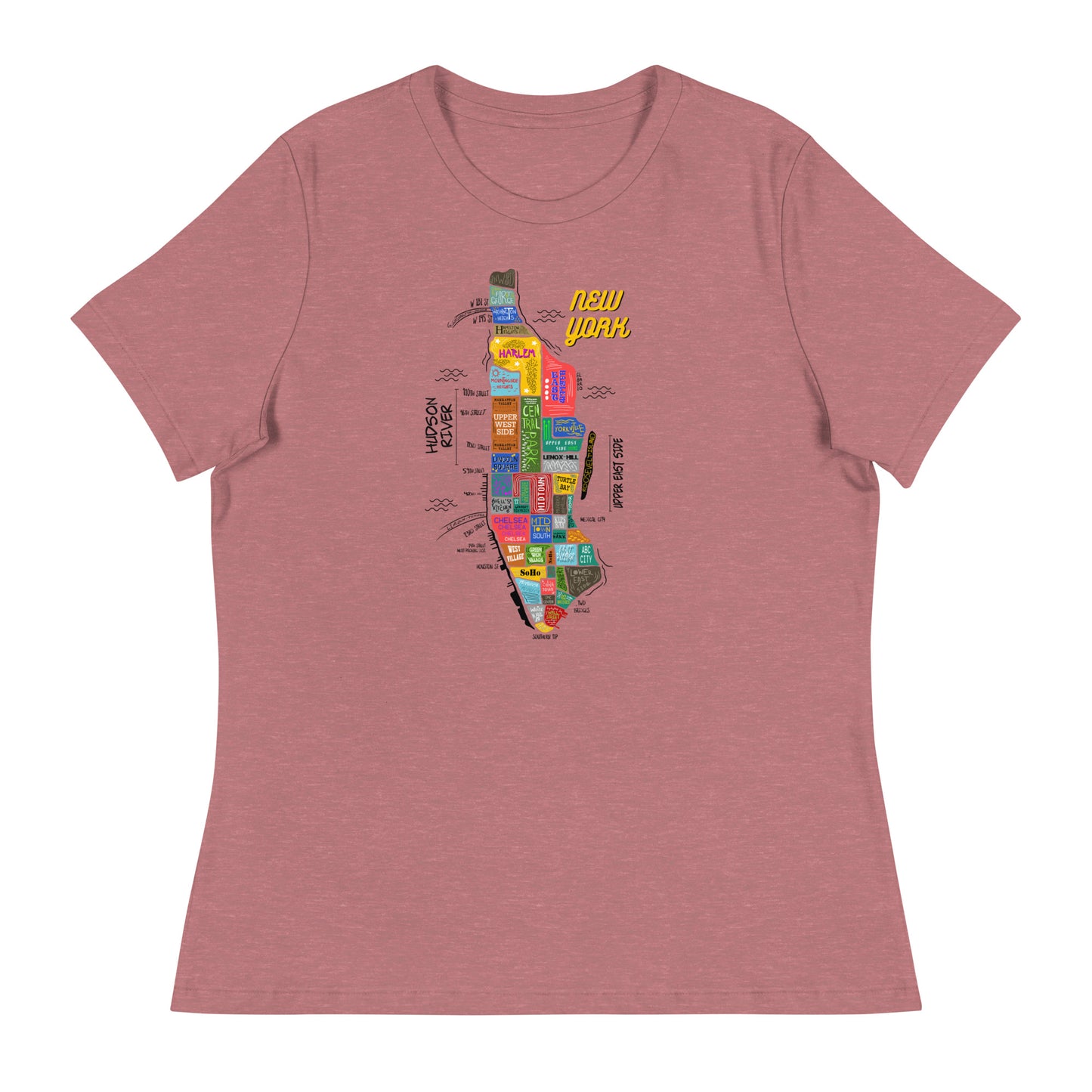 W| NYC Map T-Shirt
