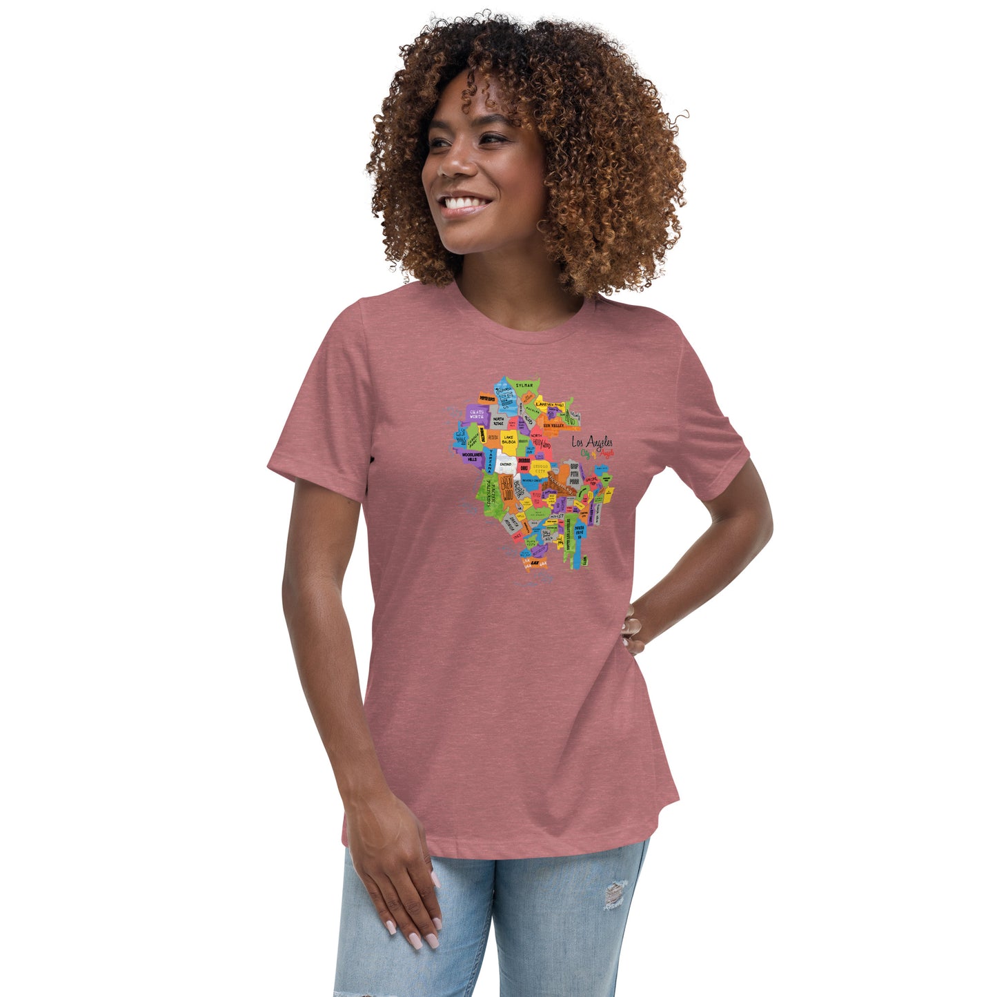 W| Los Angeles Map T Shirt