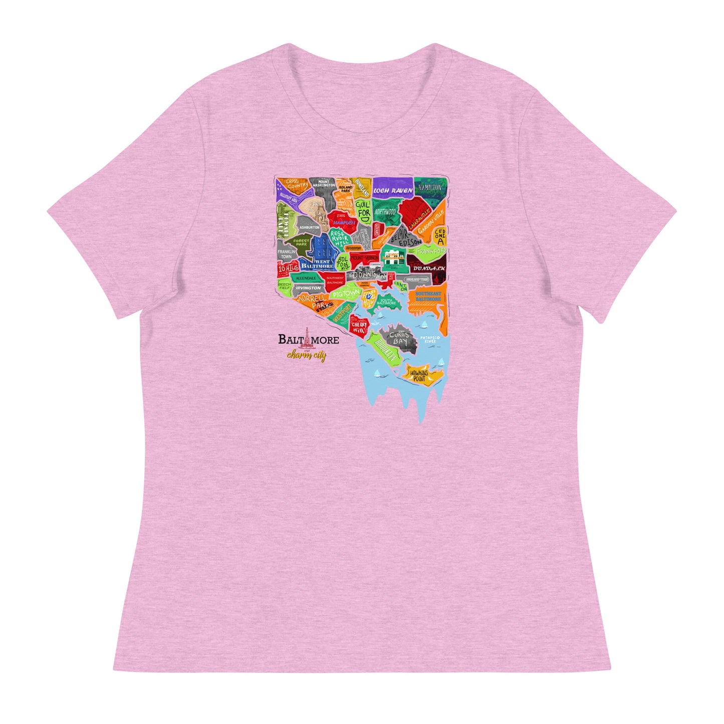 W| Baltimore Map T-Shirt