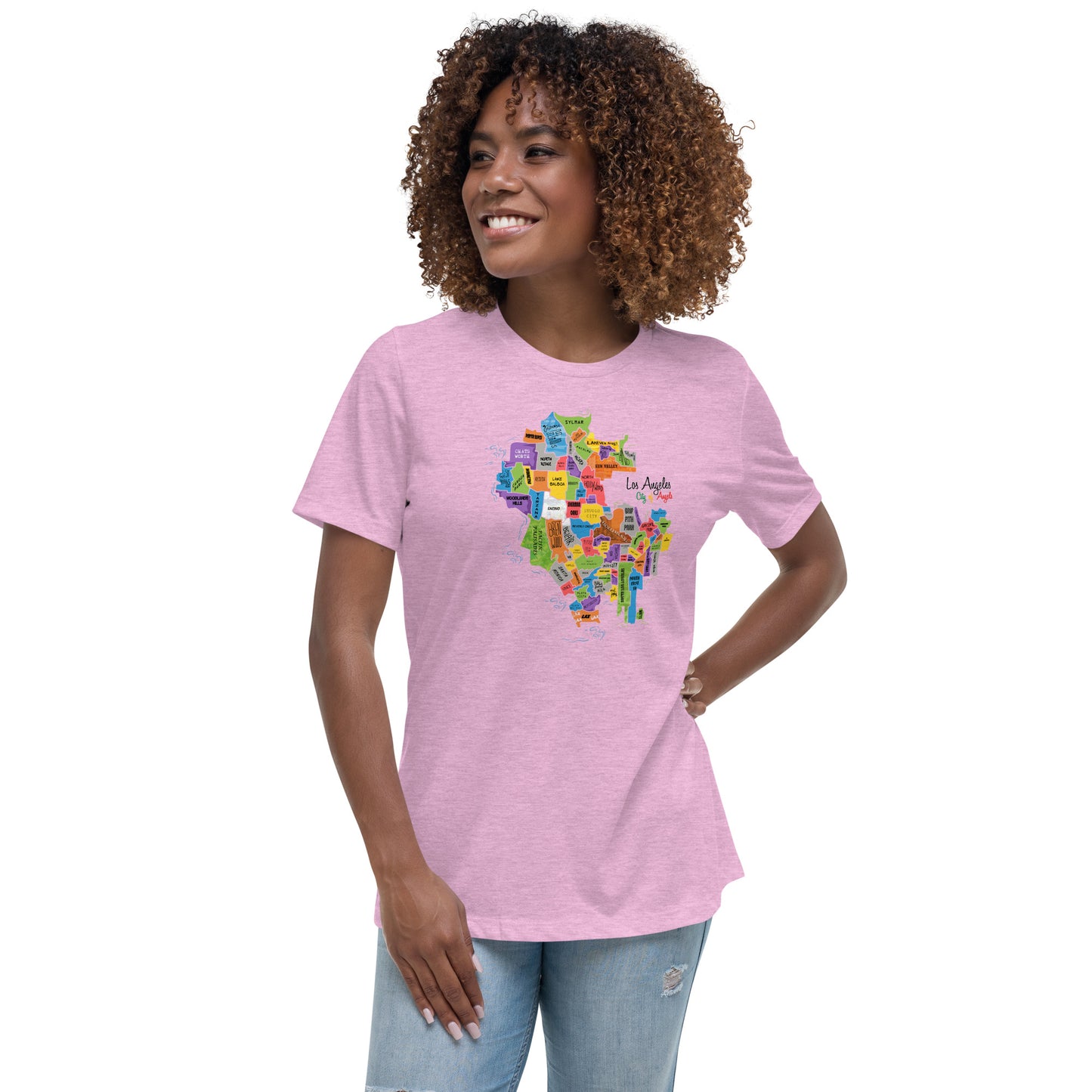 W| Los Angeles Map T Shirt